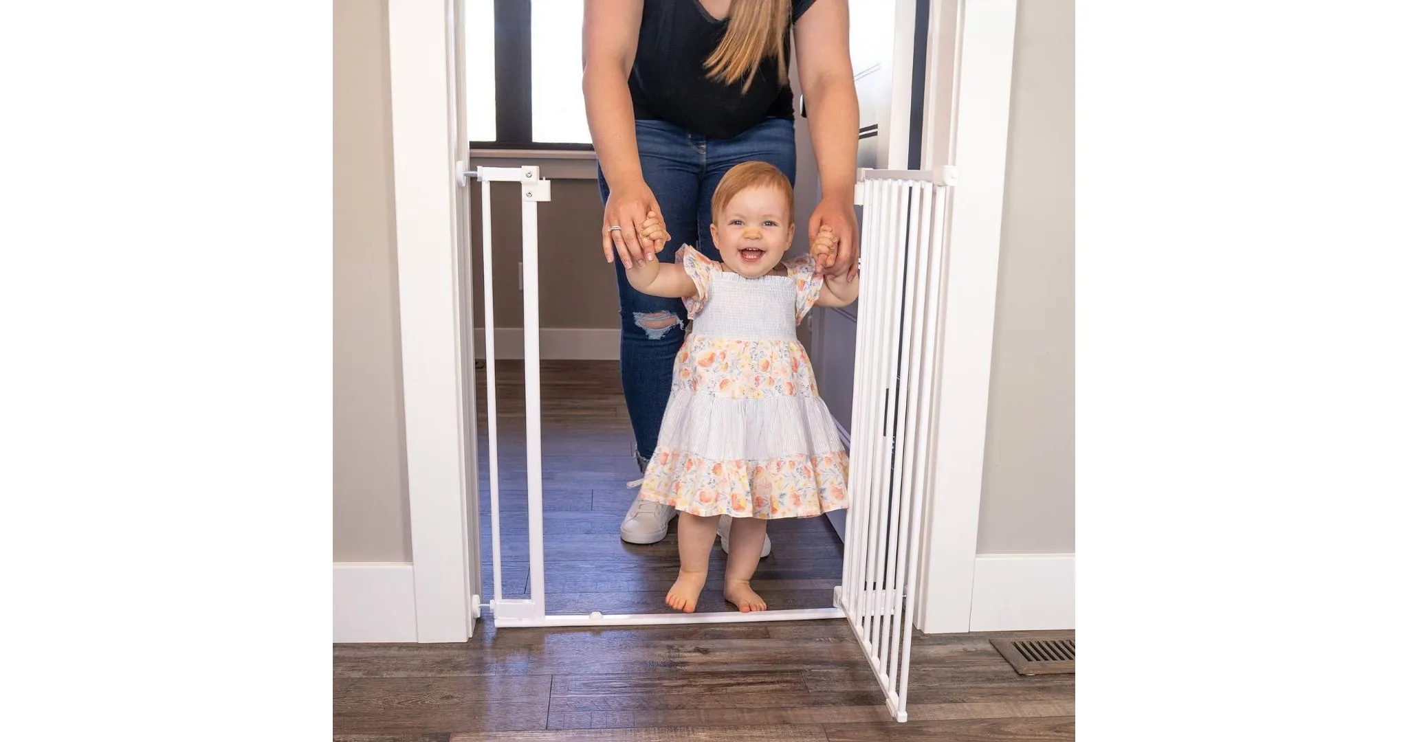 StepSafe Auto-Close Baby Gate - White - Image 2