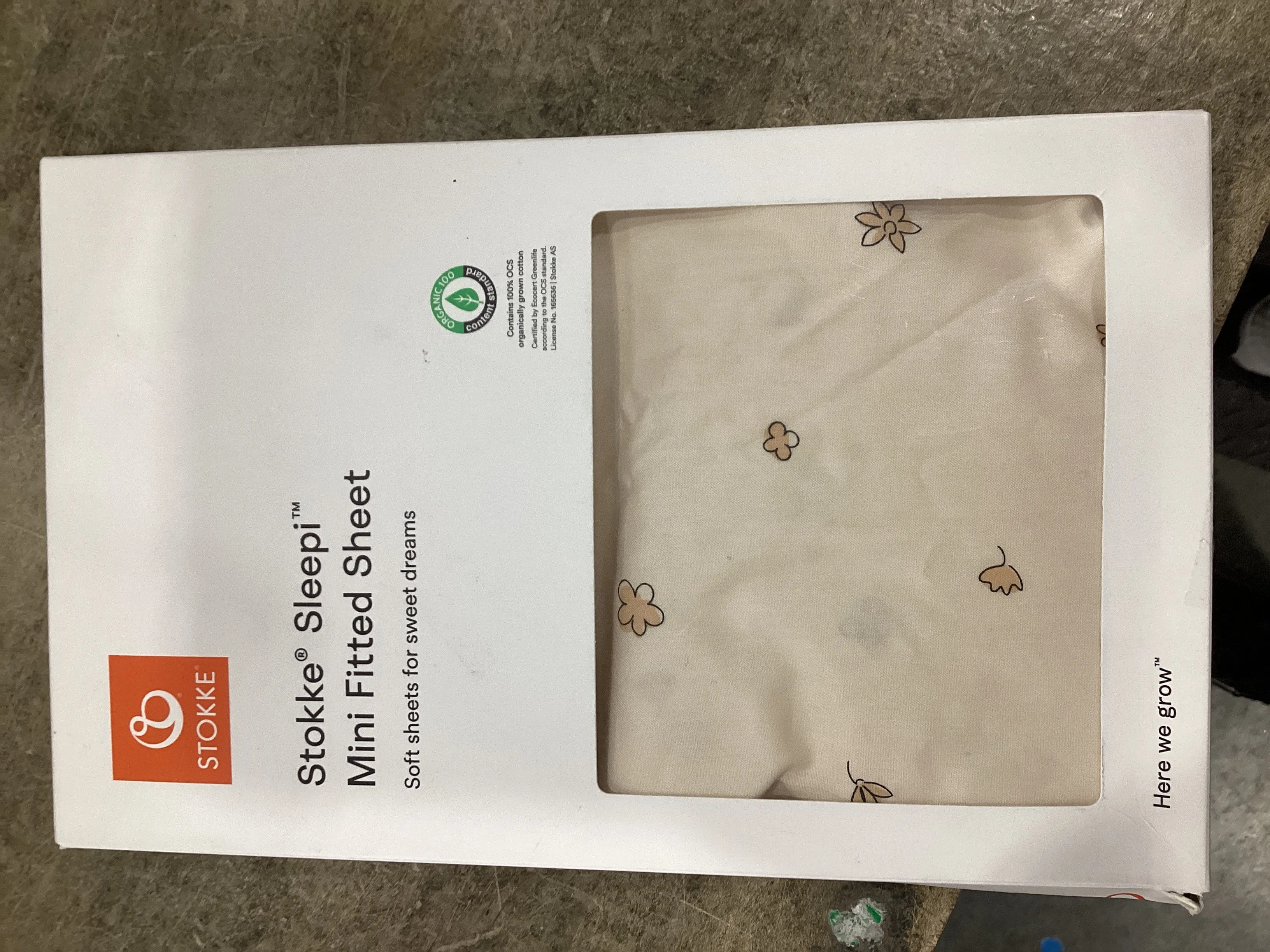 Stokke Sleepi Mini Fitted Sheet - Orange - Image 2