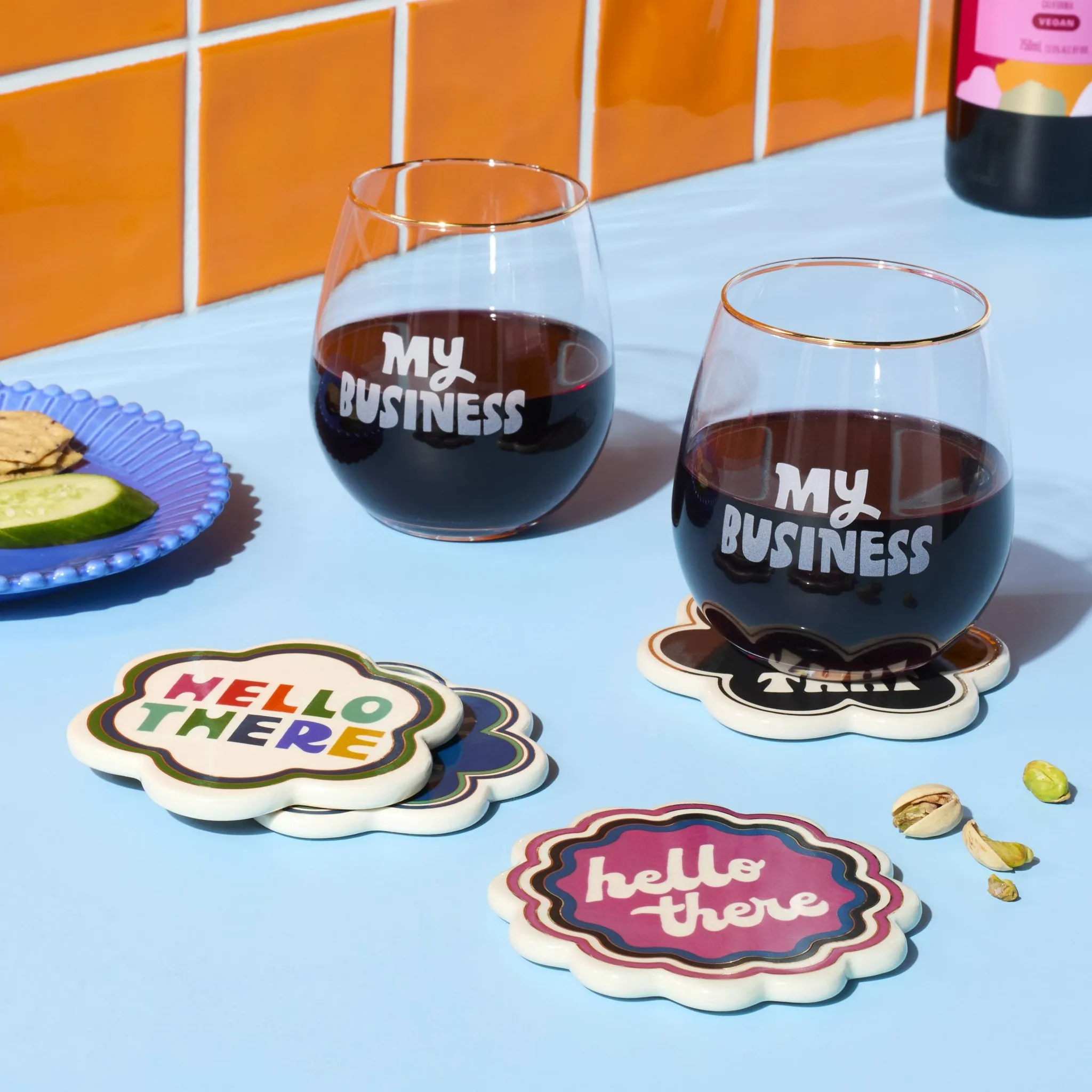 Stoneware Coaster Set - Image 2