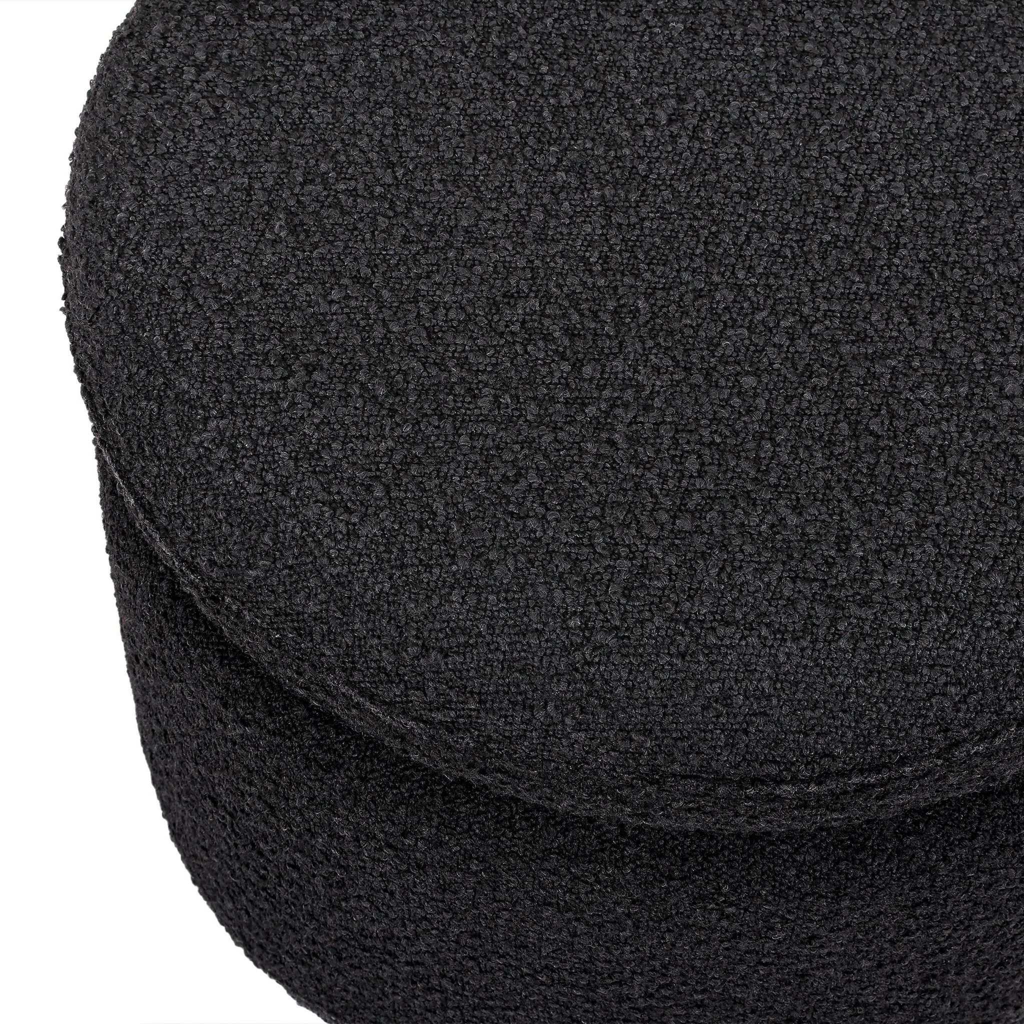 Storage Ottoman - Black Boucle - Image 4