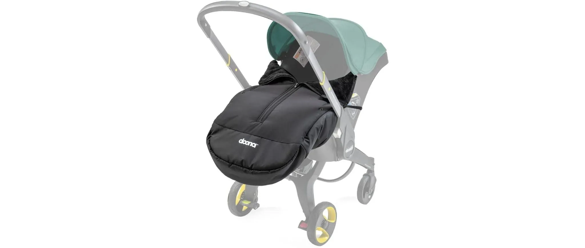 Stroller Footmuff - Black - Image 5
