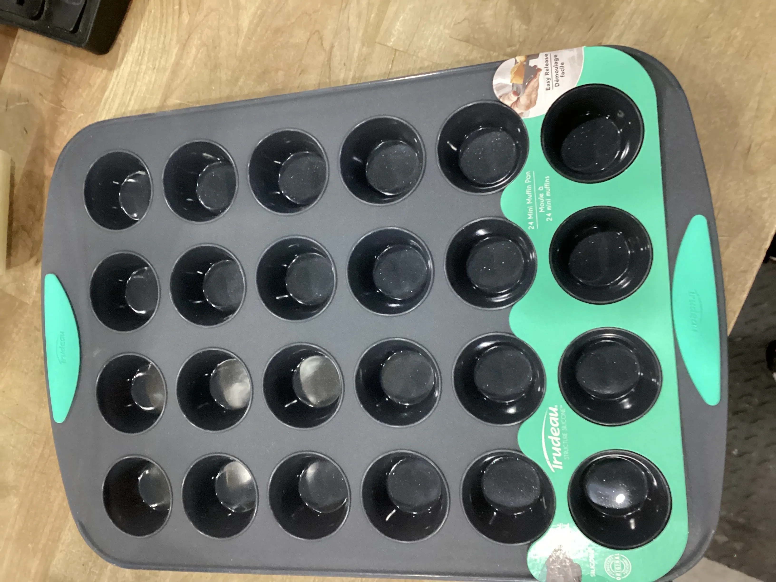 Structure Silicone 24 Cavity Mini Muffin Pan Grey/Mint - Image 2