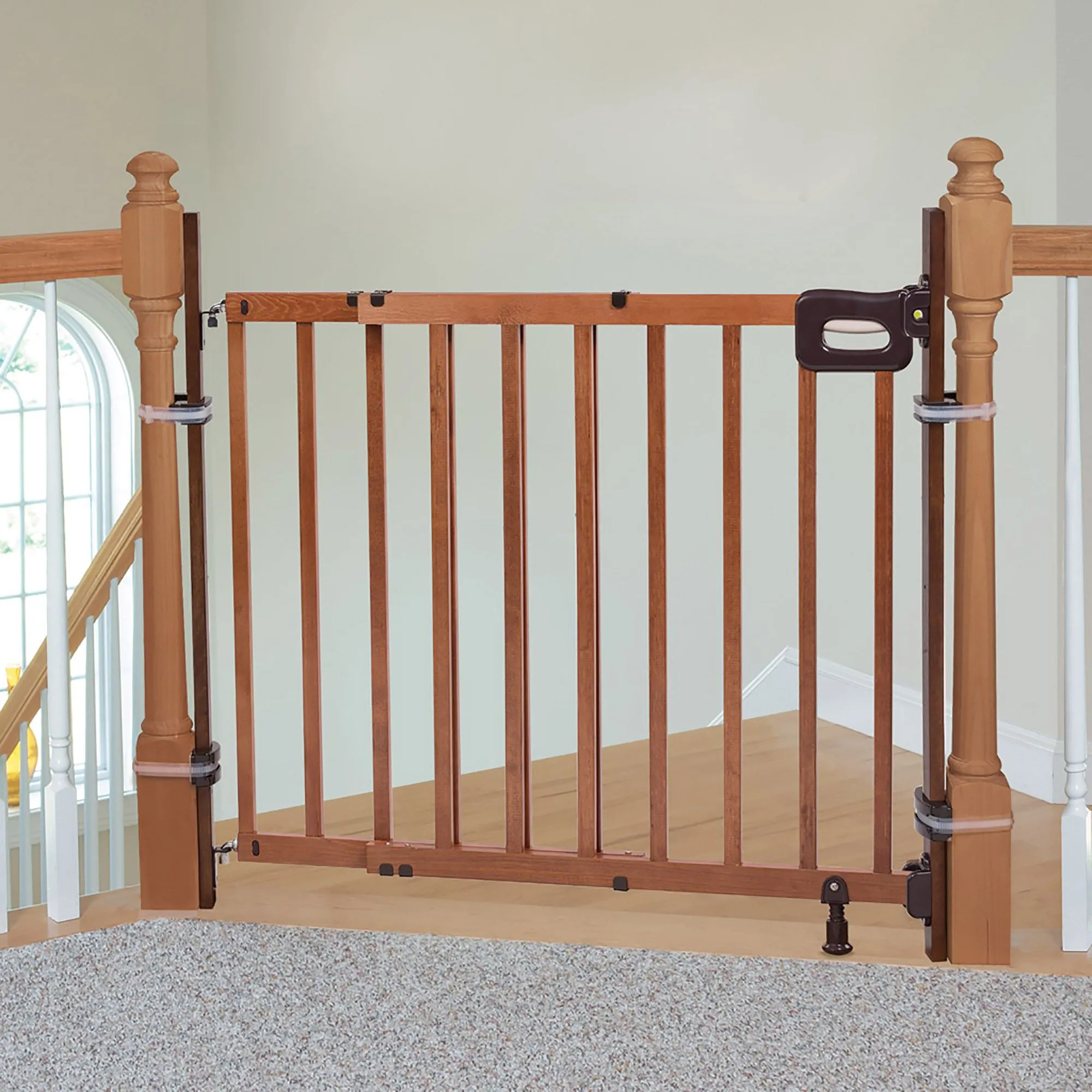 Banister to Banister Gate Mounting Kit - Natural Wood