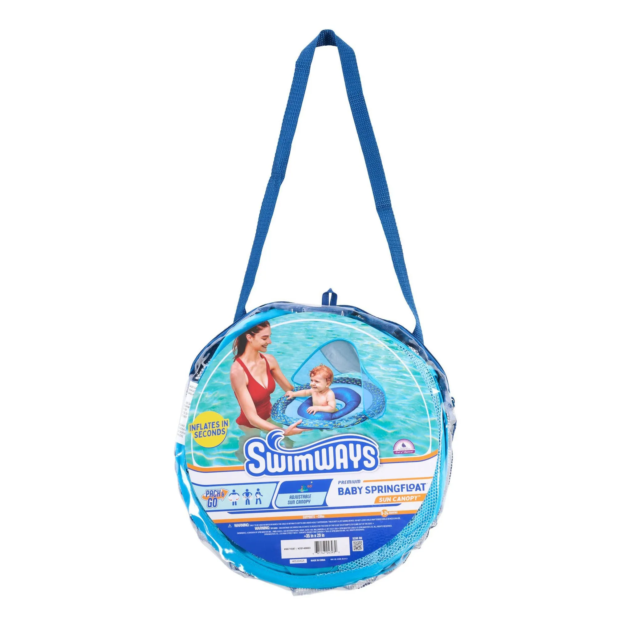 Sun Canopy Baby Spring Float - Shark - Image 3