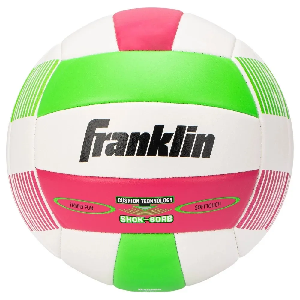 Super Soft Spike Volleyball - Lime/Pink - Image 4