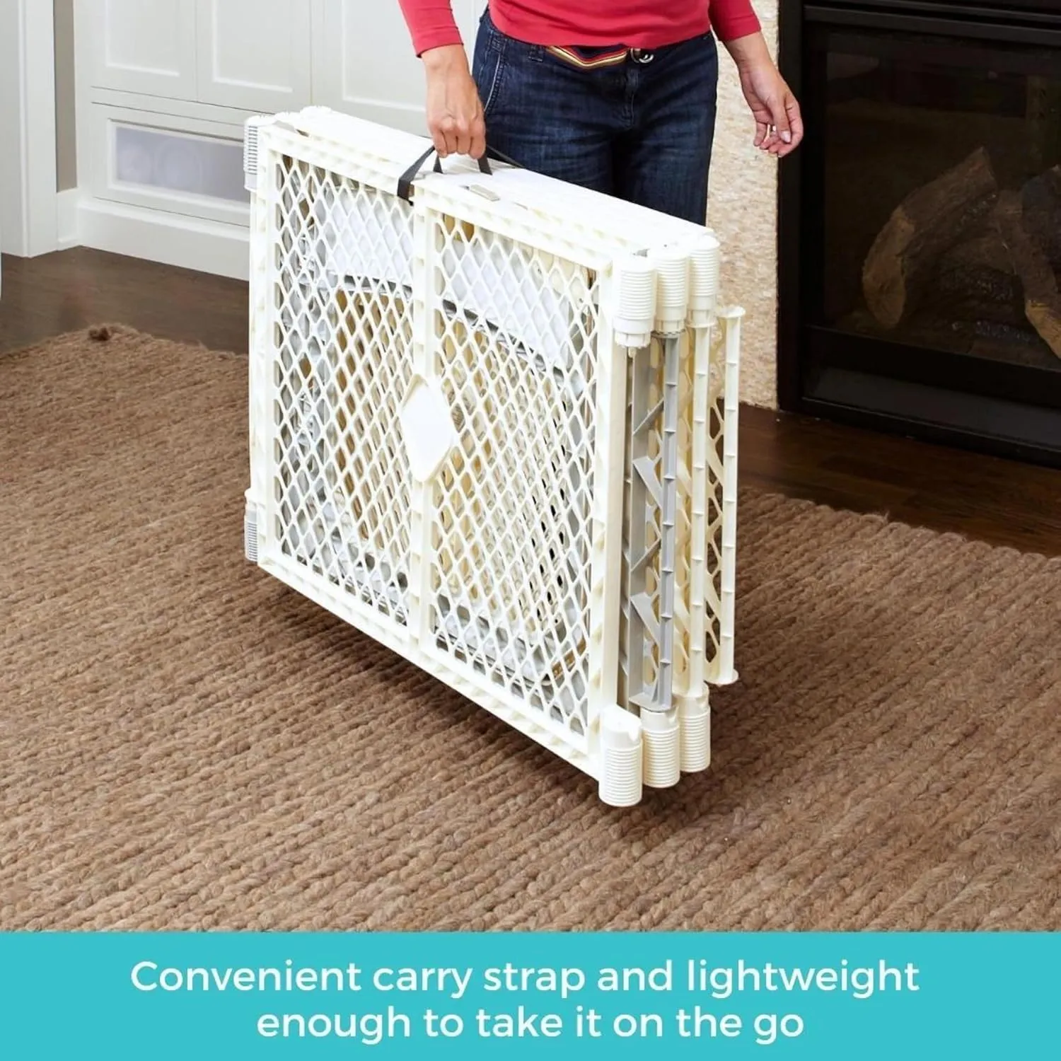 Superyard Ultimate 6-Panel Baby Play Yard - Ivory - Image 4