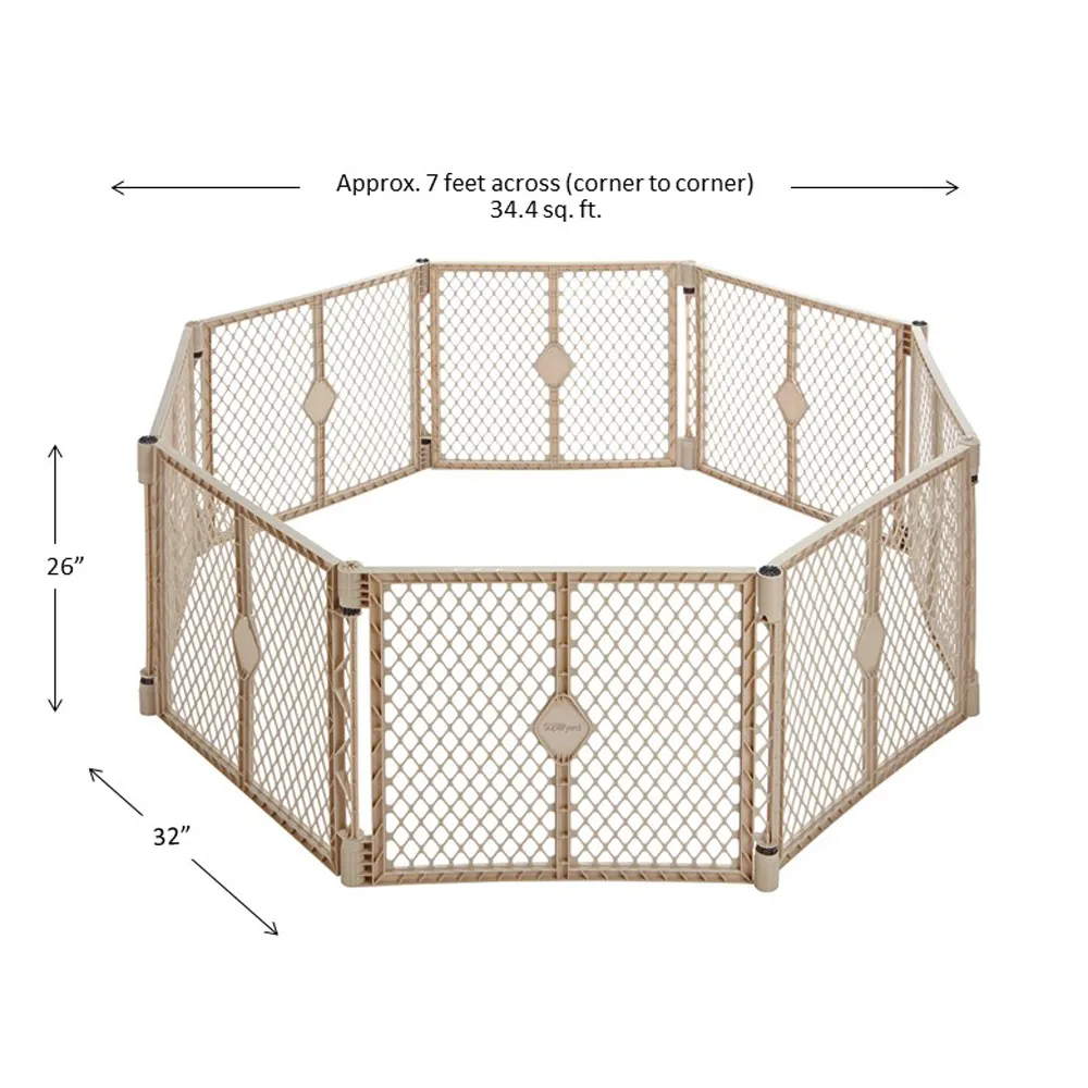 Superyard Ultimate 8-Panel Playard - Ivory