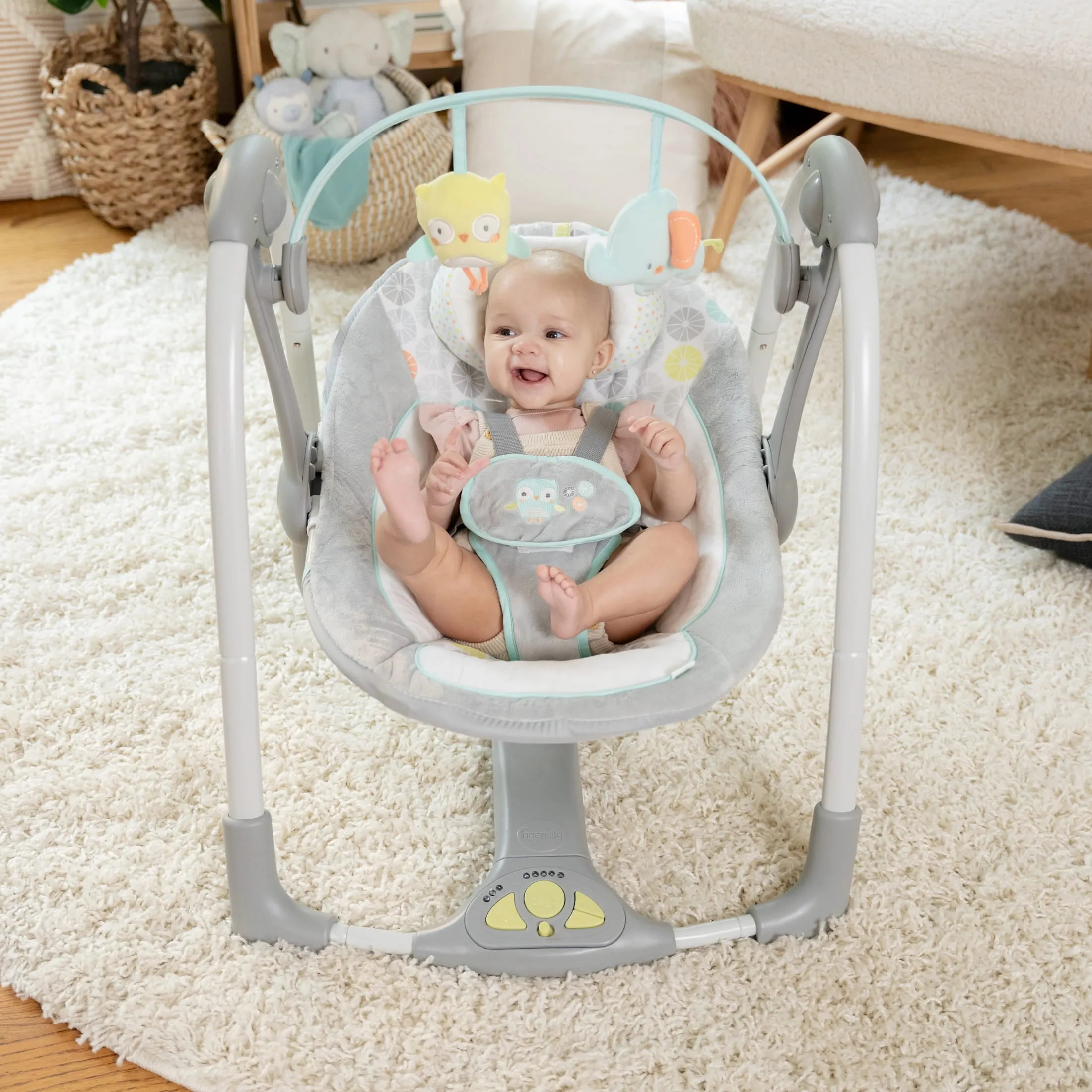 Swing 'N Go Portable Swing - Hugs & Hoots - Image 9