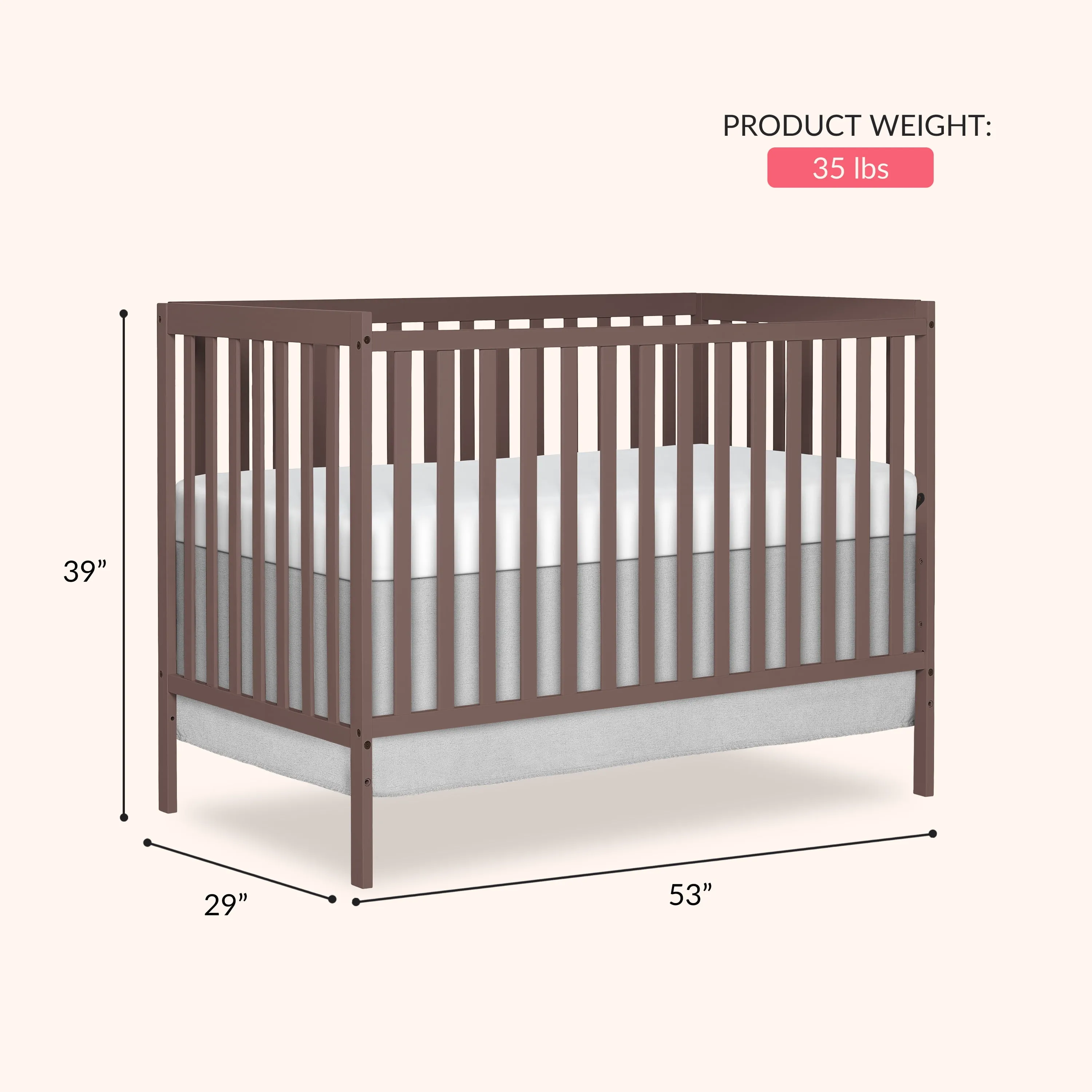 Synergy 5 in 1 Convertible Crib - Baltic Amber - Image 3