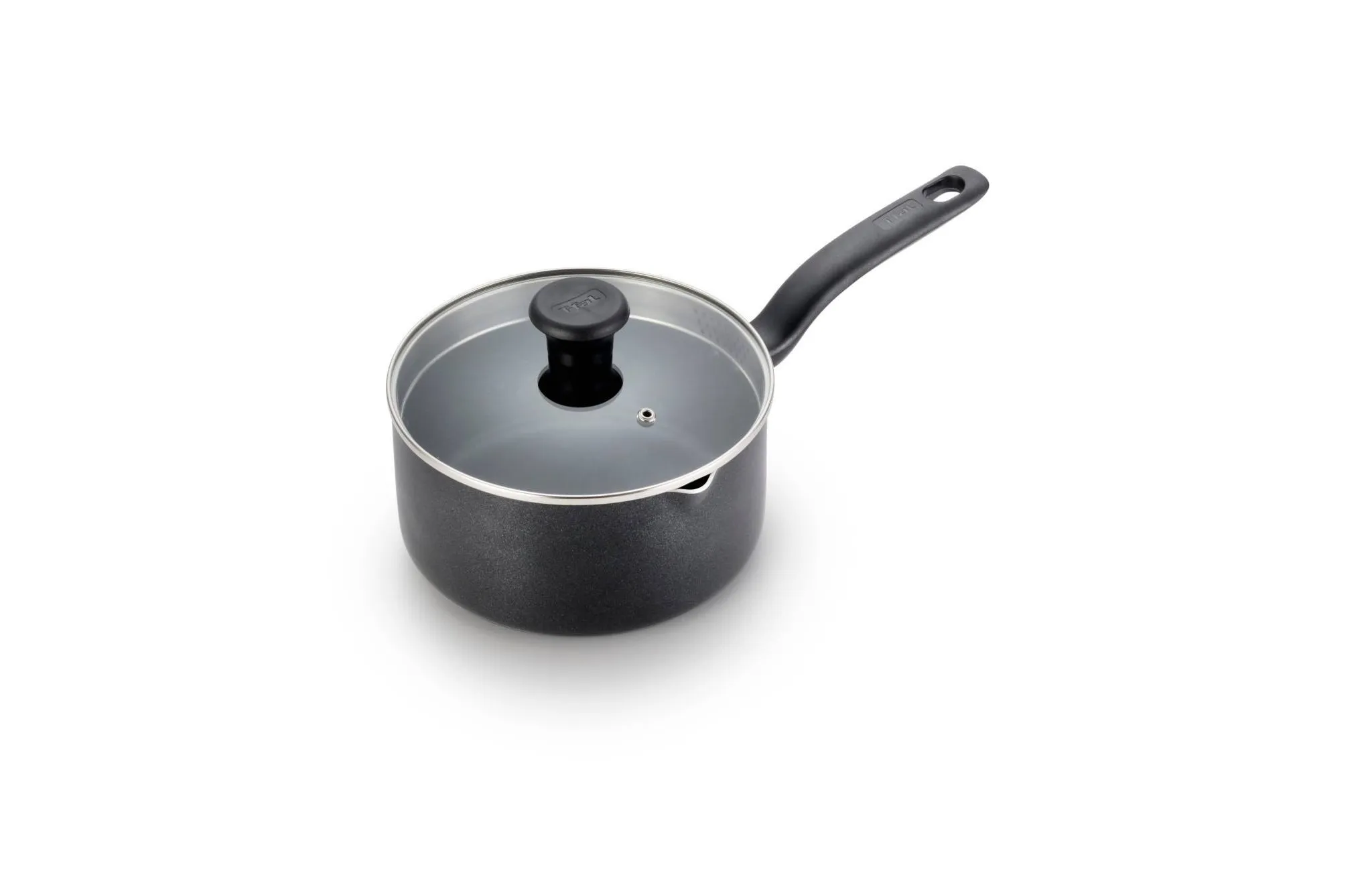 T-fal 3qt Saucepan with Lid, Simply Cook Nonstick Cookware Black - Image 2