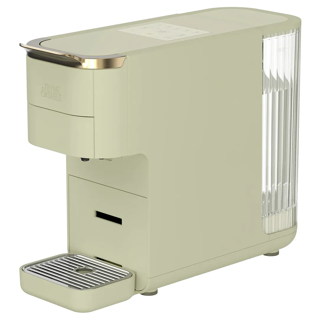 Table Multi Capsule Coffee Machine, Universal Capsule Compatible with Espresso and Coffee, One-Touch Controls, Eucalyptus Green - Image 2