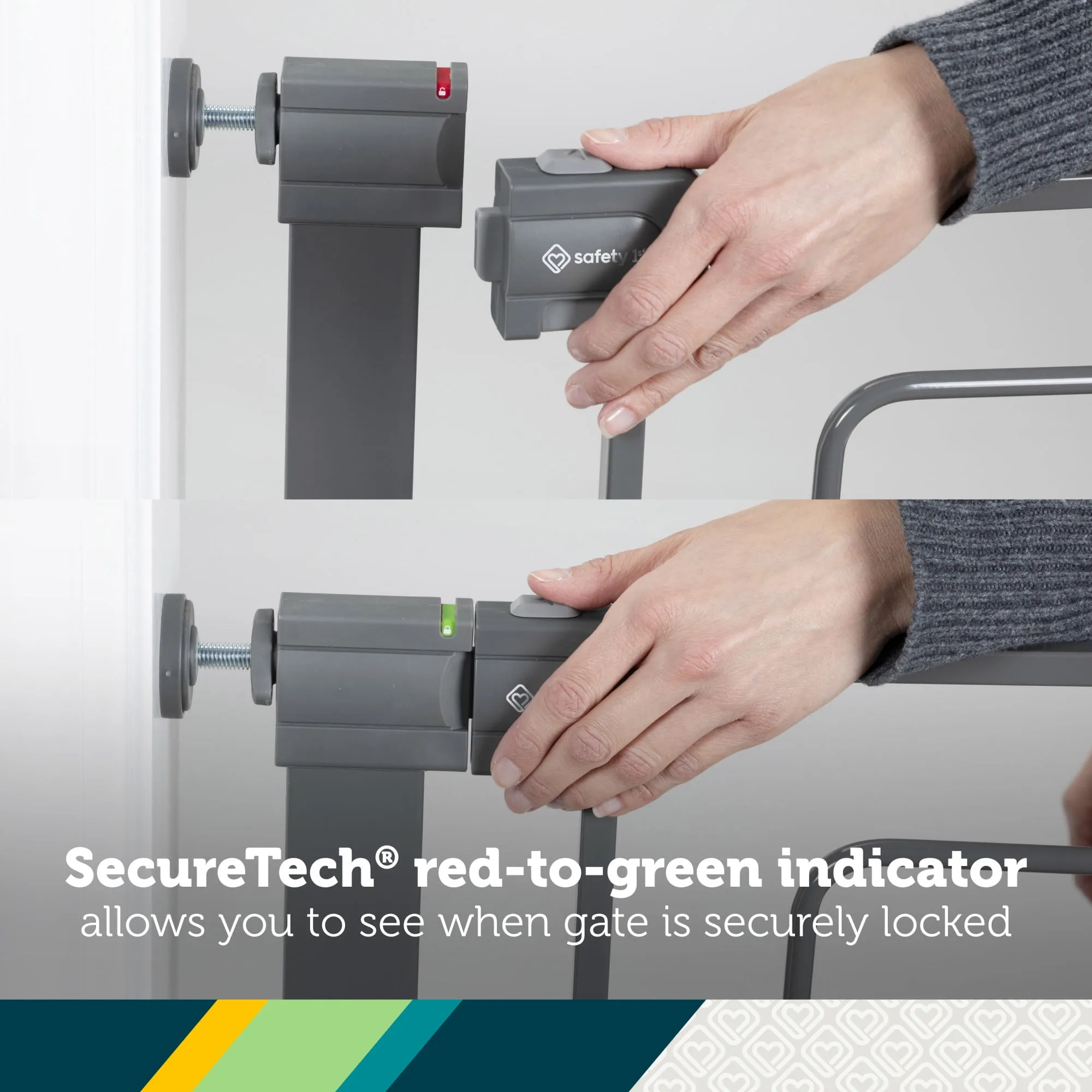 Tall-and-Wide Safety Gate - Grey - Image 6
