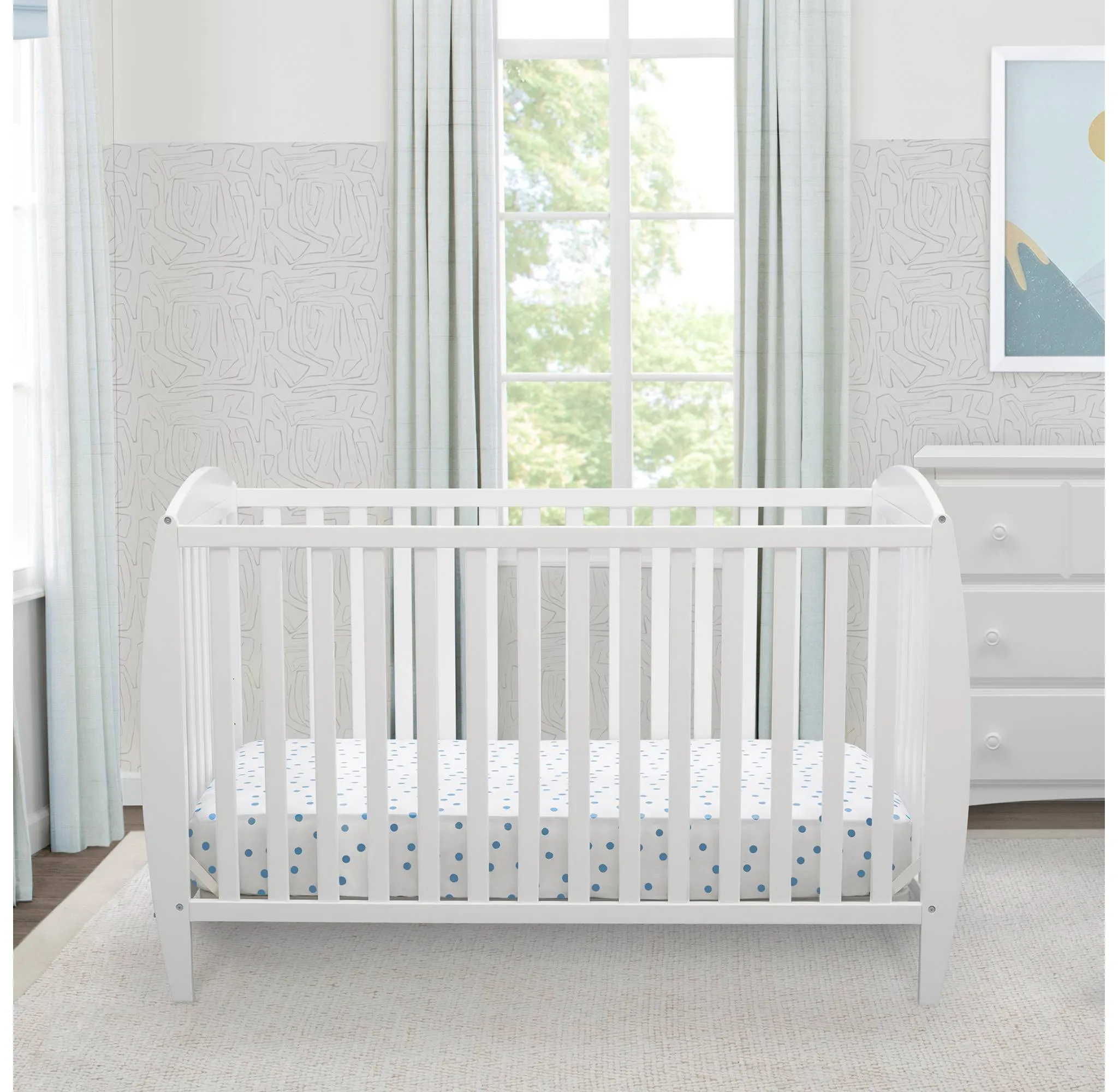 Taylor 4-in-1 Convertible Baby Crib - Bianca White - Image 2