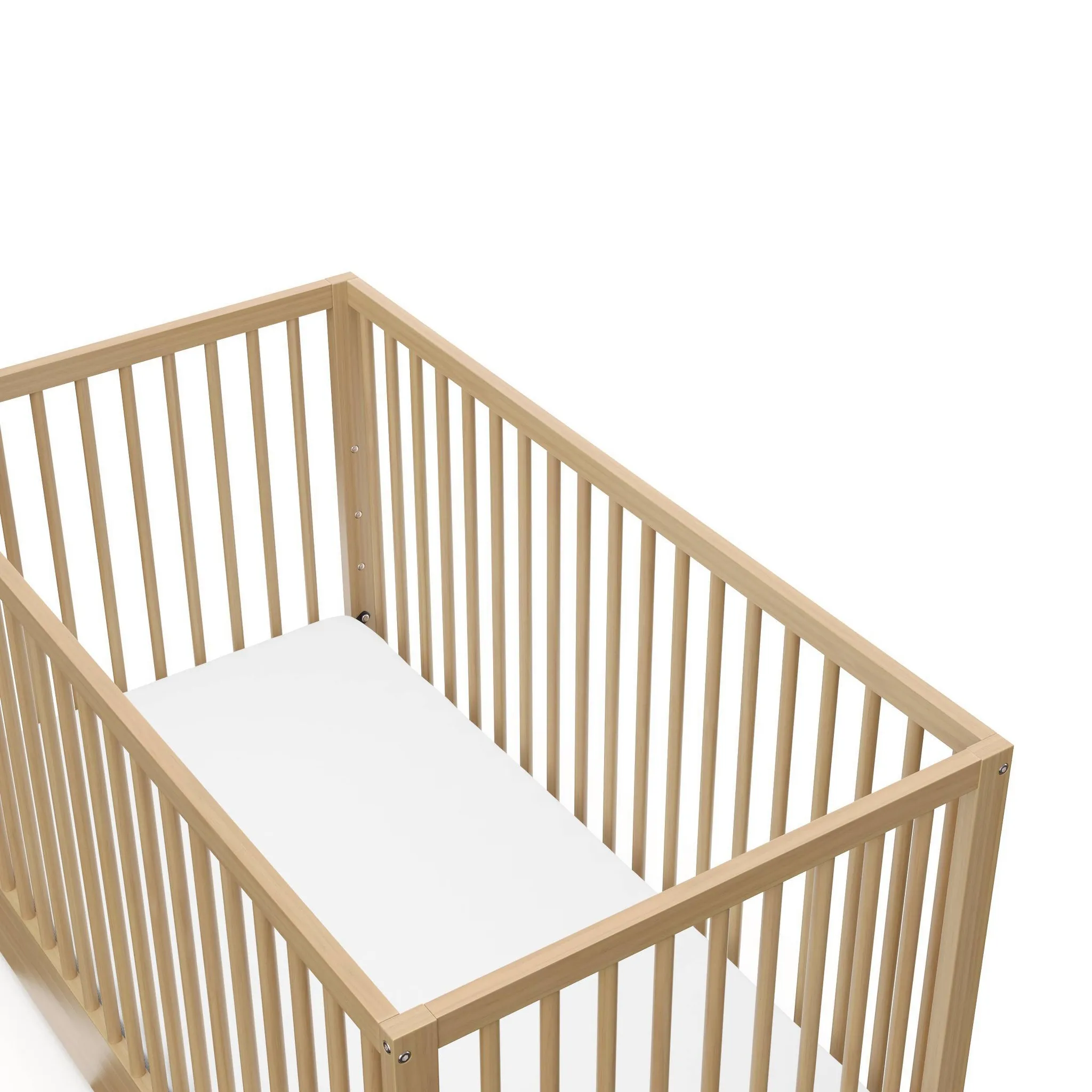 Teddi 5-in-1 Convertible Crib with Drawer - Driftwood - Image 3