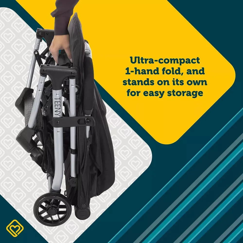 Teeny Ultra Compact Stroller - Black Magic - Image 3