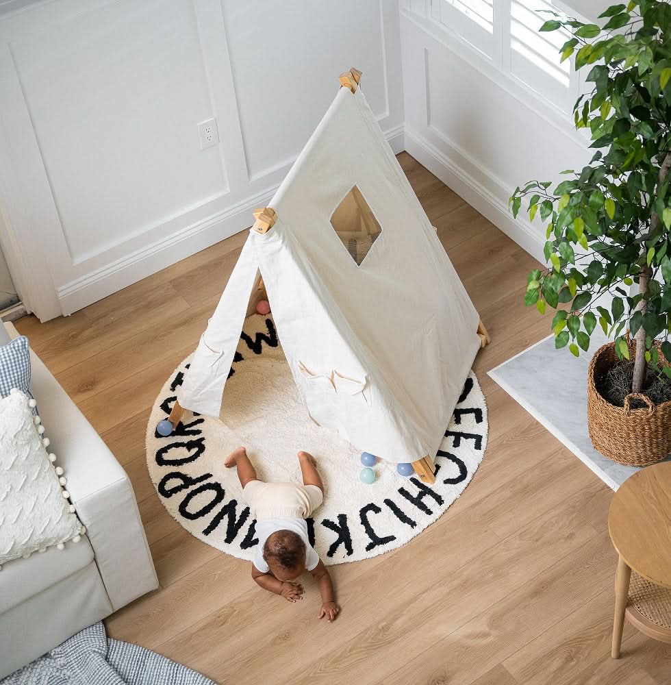 Tent Covering for Spruce - Baby and Toddler Foldable Swing Set - Swing Set Sold Separately - Image 8