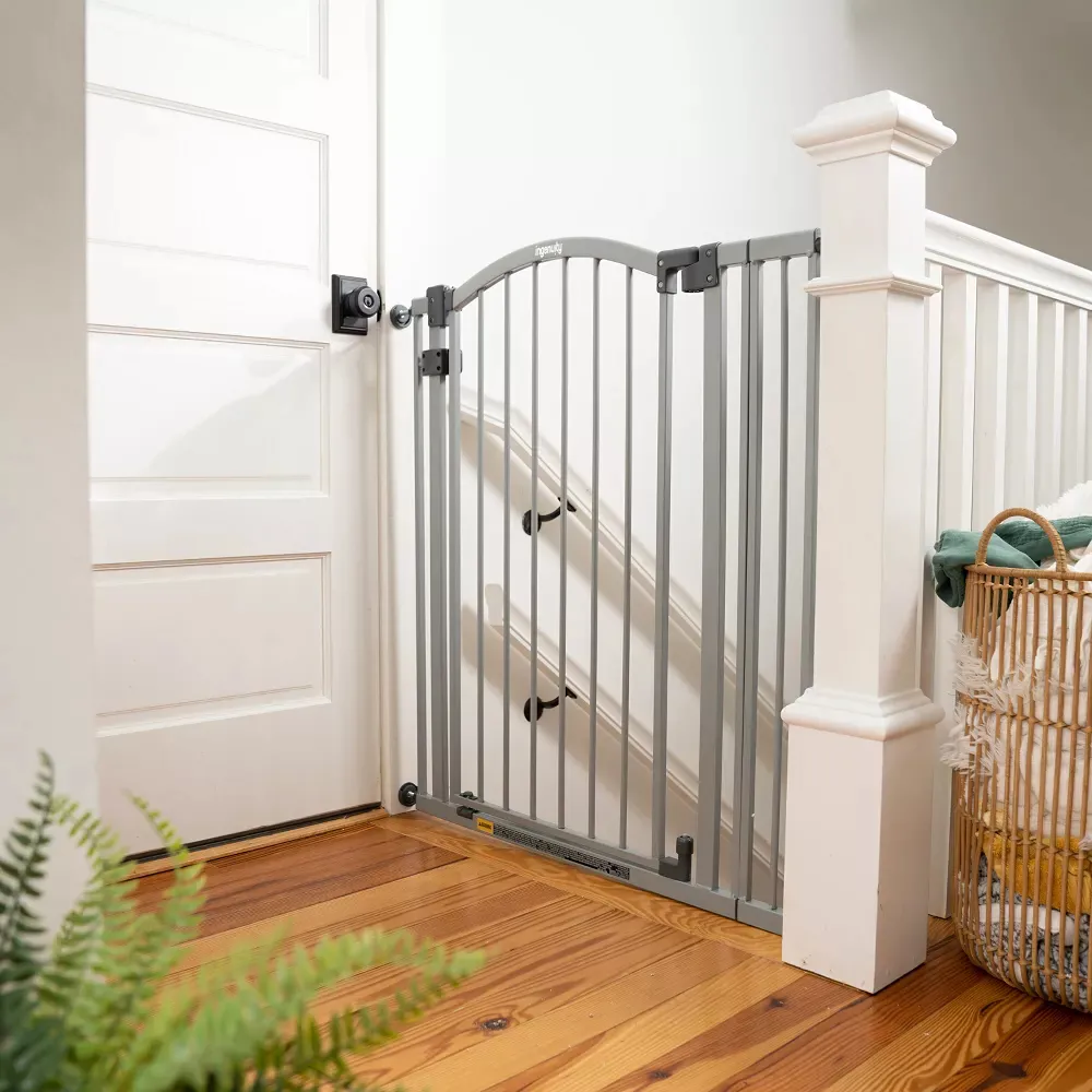 Extra Tall & Wide Baby Gate - Gray - Image 3