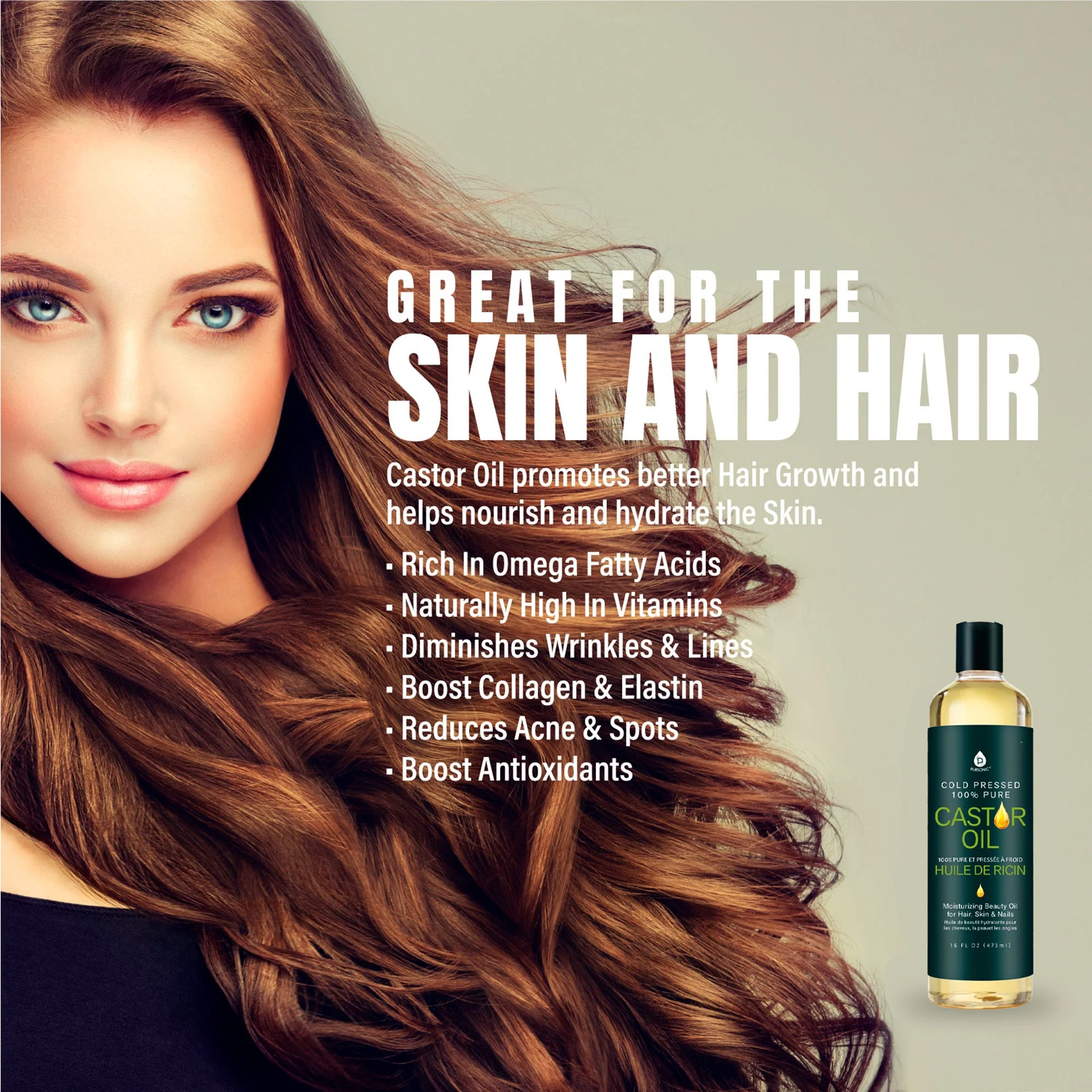 The Ultimate Hair & Skin Restoration Bundle: LED Therapy Brush, Castor Oil, Sweet Almond Oil, & Fractionated Coconut Oil - Image 8