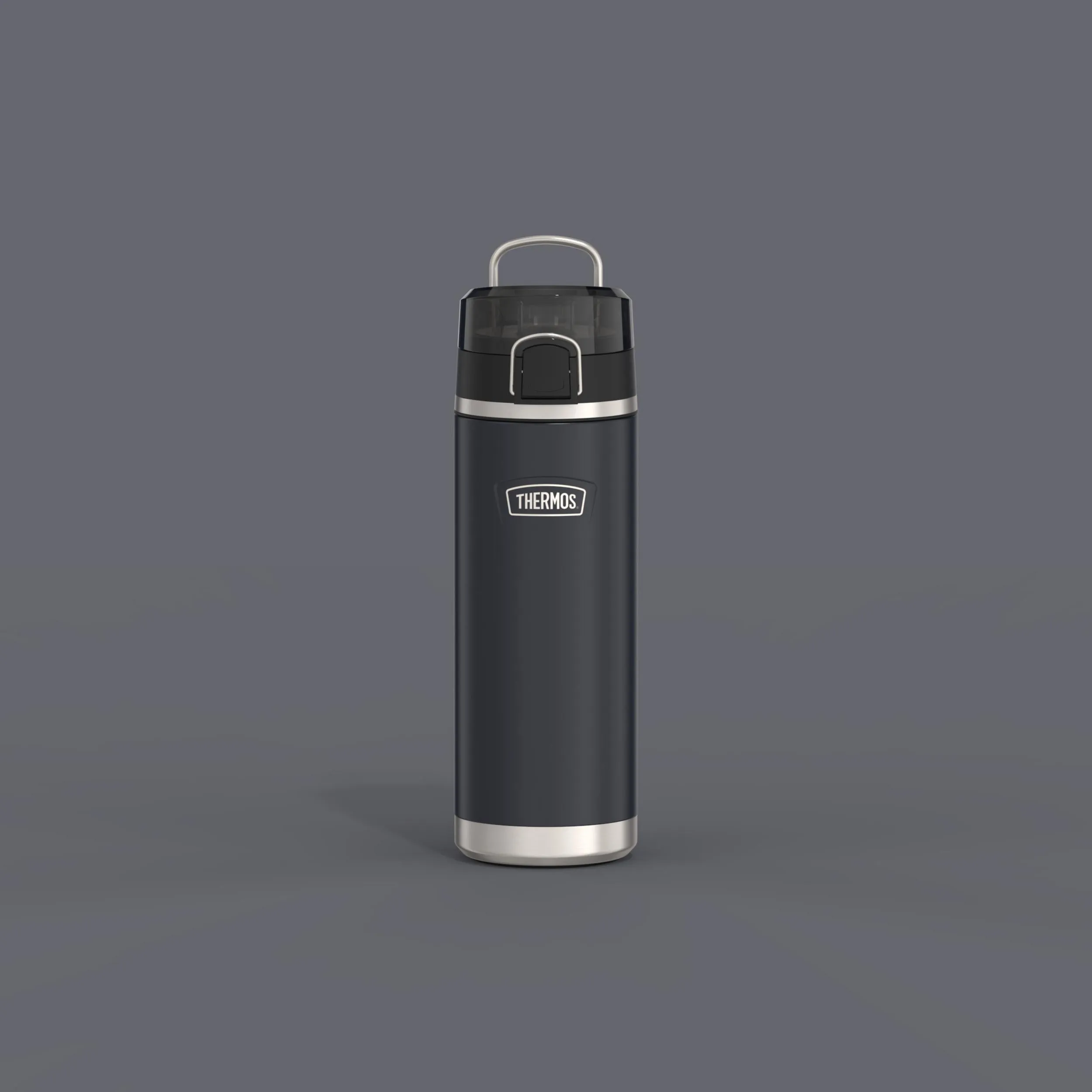 Thermos Icon Series Stainless Steel Vacuum Insulated Water Bottle with Spout - Graphite, 24oz - Image 4