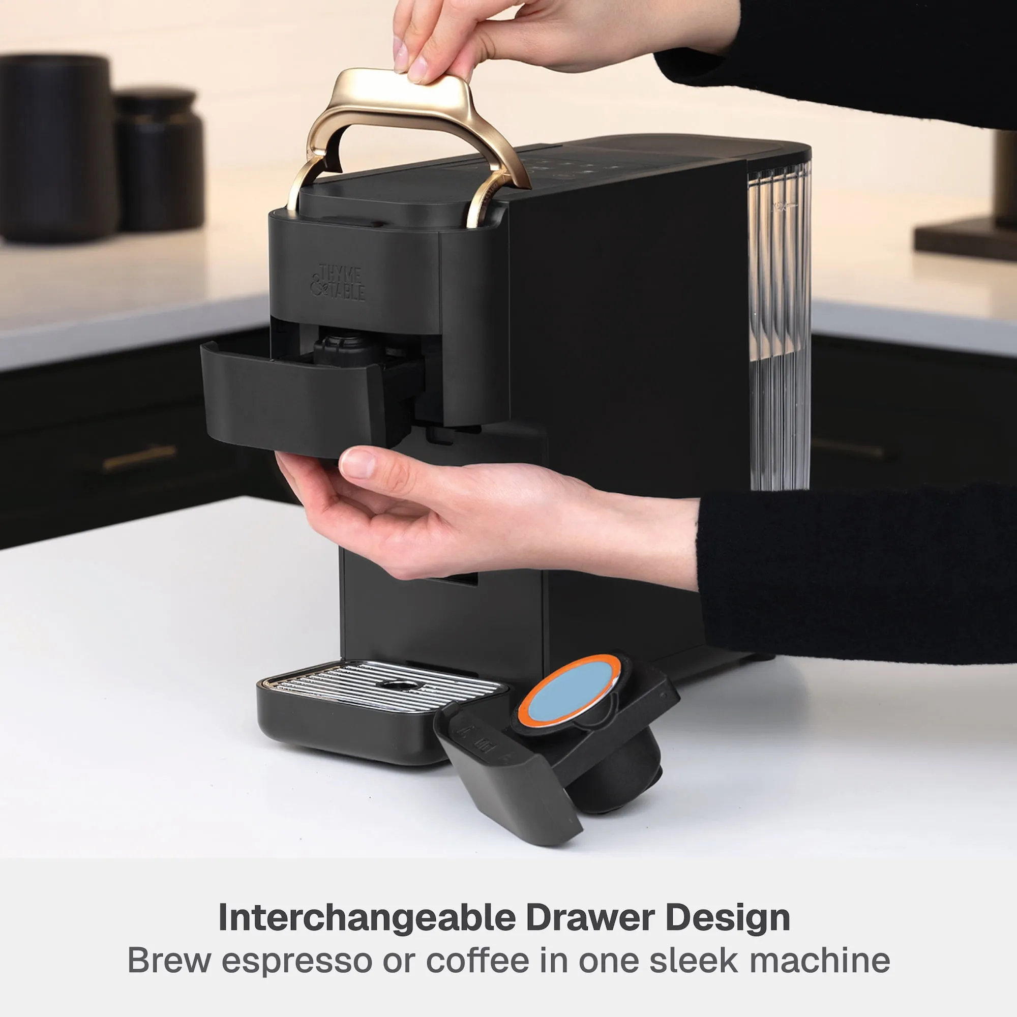 Thyme & Table Multi Capsule Machine - Slate Grey - Image 4
