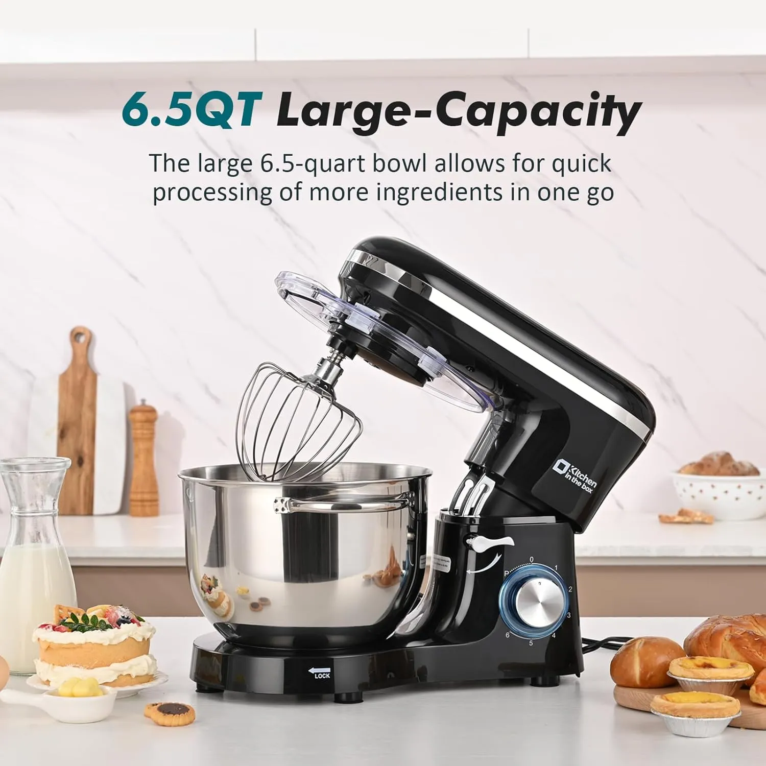 Tilt-Head Stand Mixer - Black - Image 2