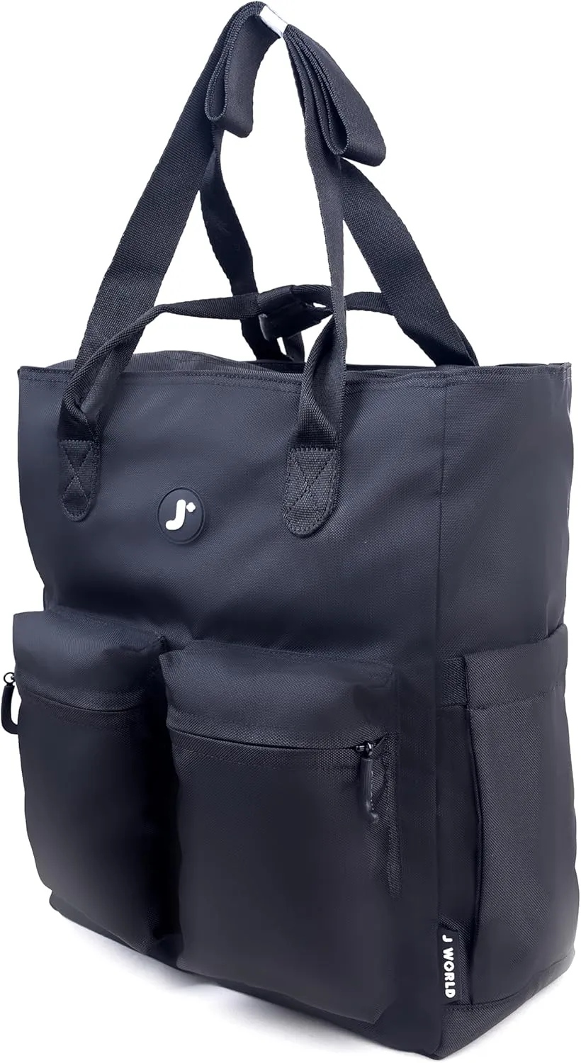 Timo 12" Tote - Black - Image 2