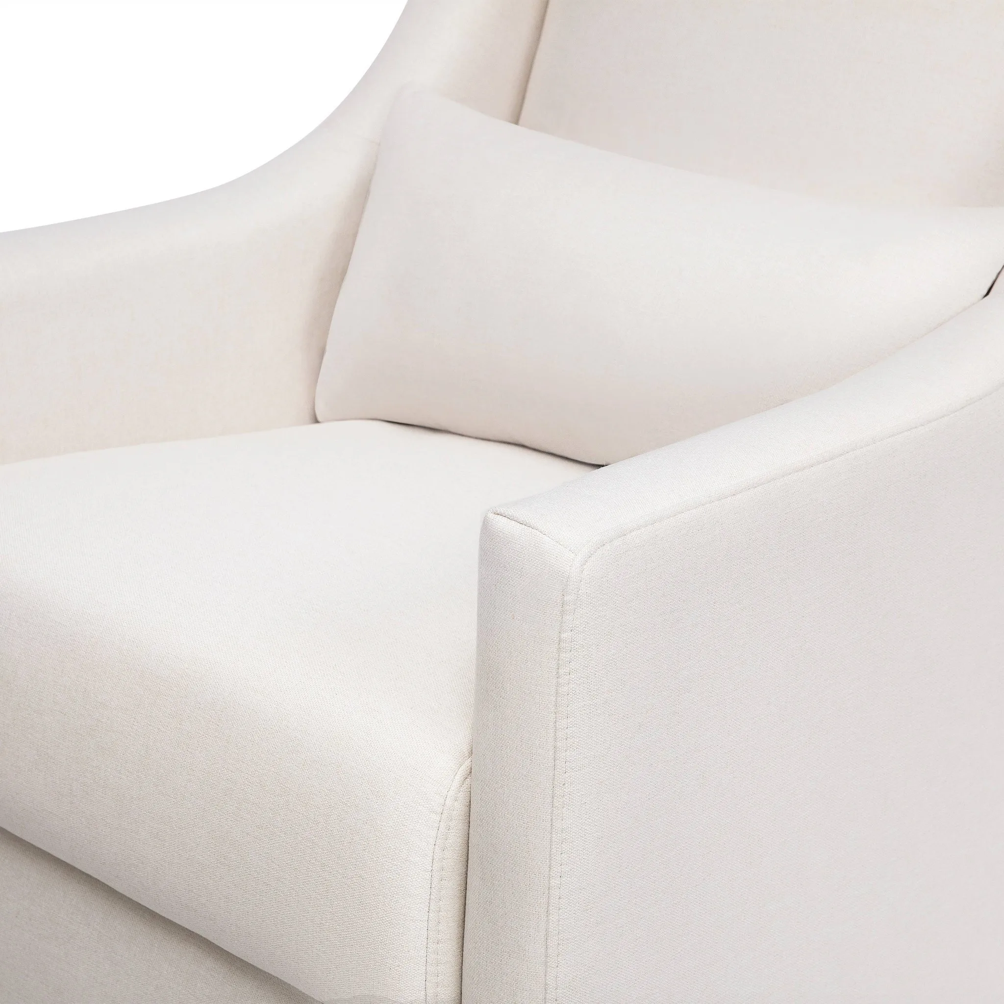 Toco Swivel Glider and Ottoman - Performance Cream Eco-Weave - Image 5