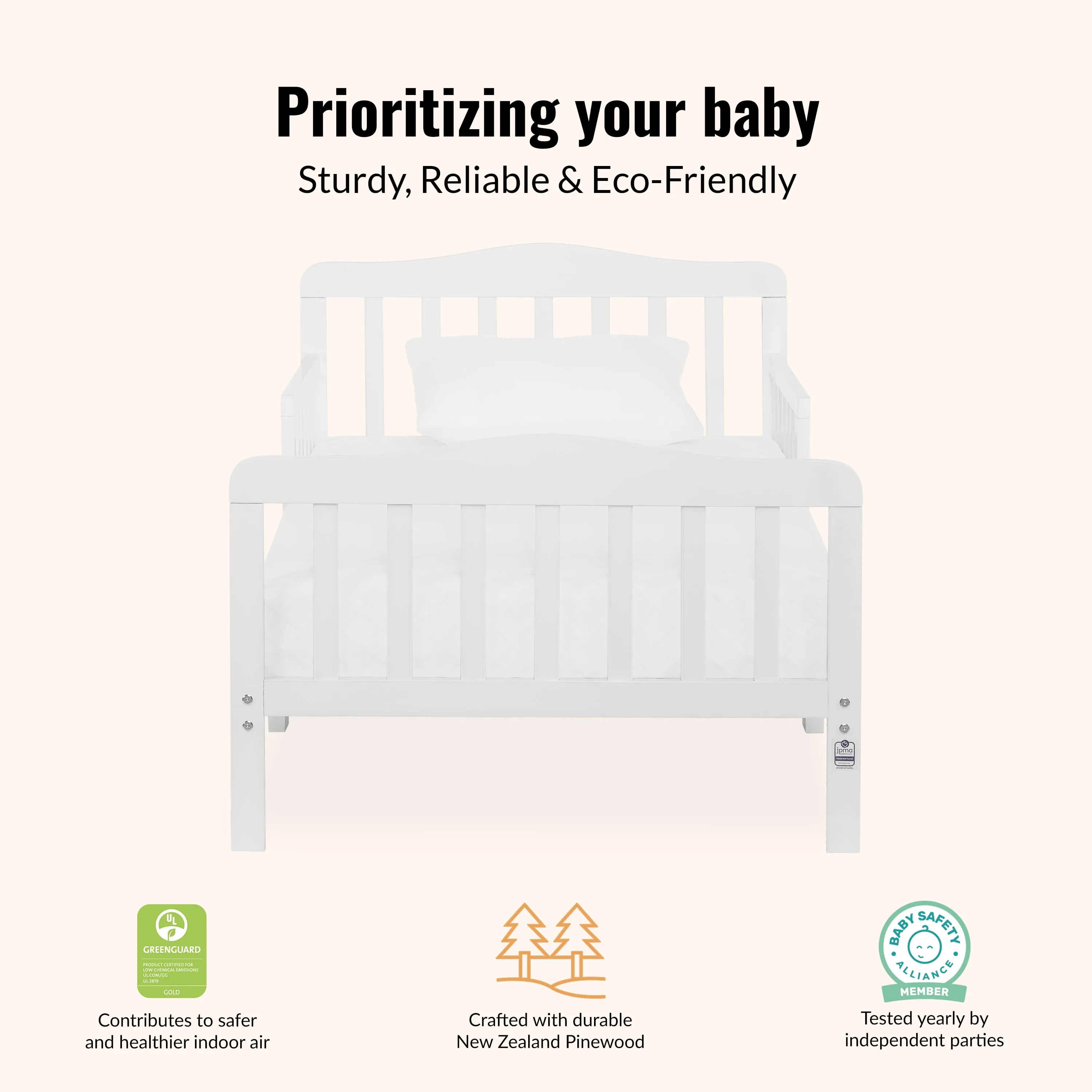 Toddler Bed - White - Image 5