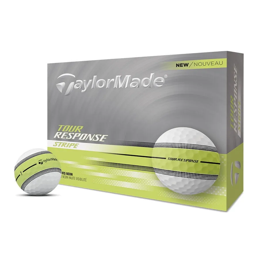 Tour Response Stripe Golf Balls - Yellow