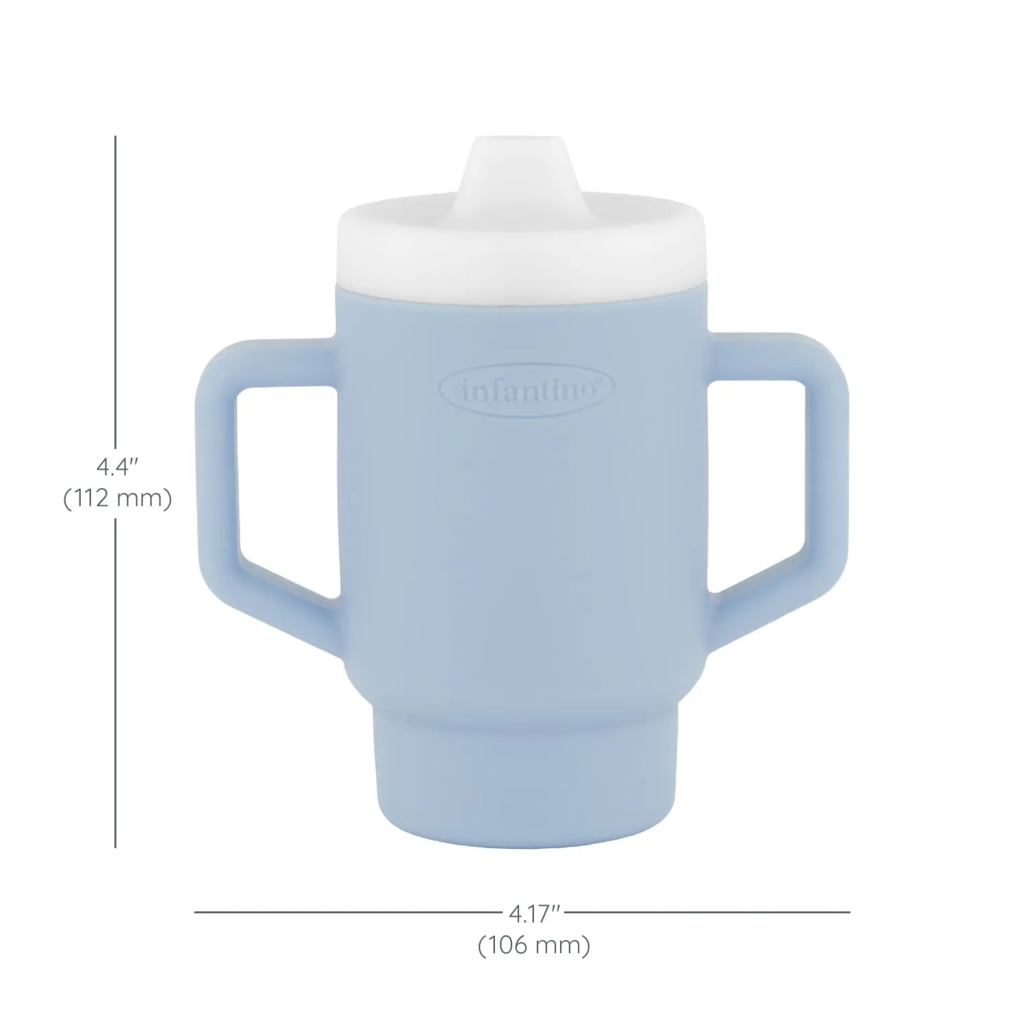 Training Cup with Toddler-Friendly Straw and Handle - Clarity - Image 2