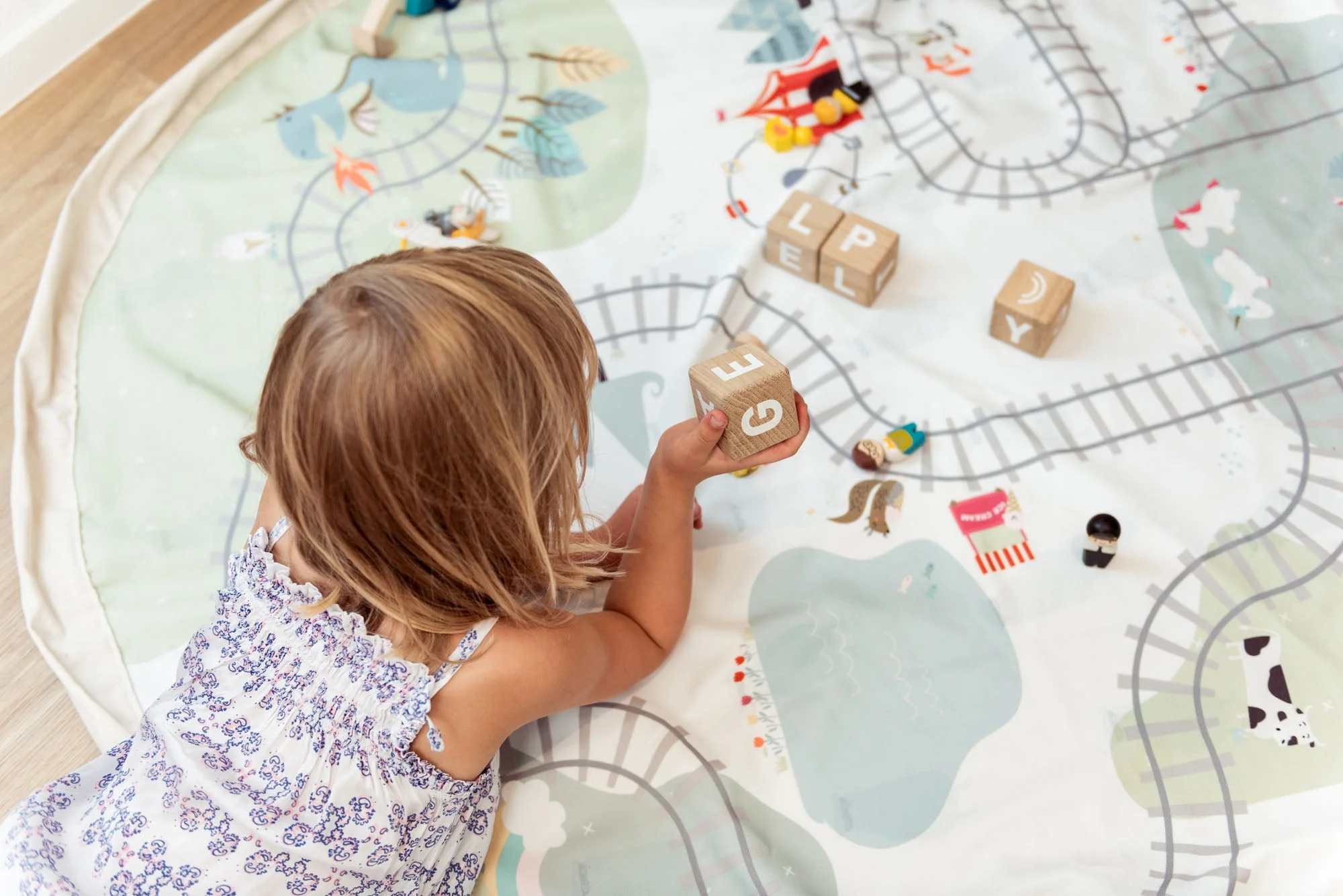 Trainmap/Bears Toy Storage Bag - Image 8