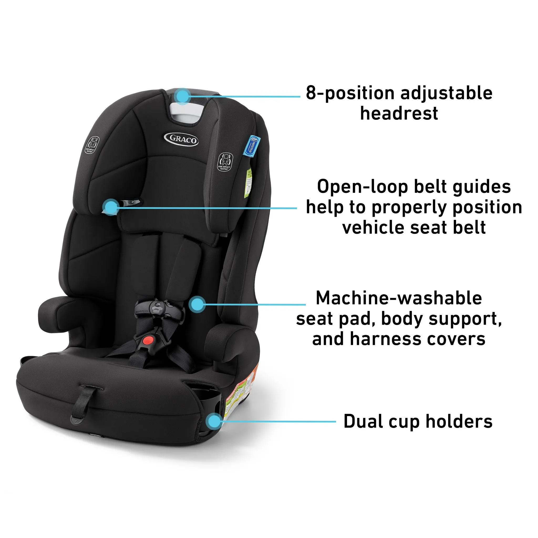 Tranzitions 3-in-1 Harness Booster Car Seat - Proof - Image 2