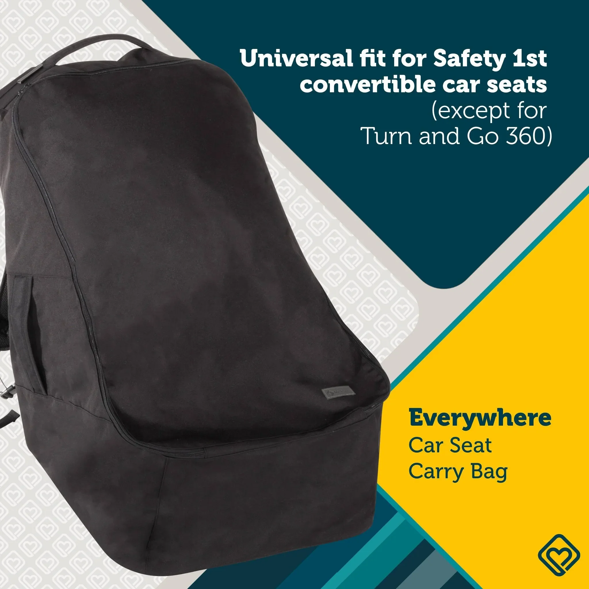 Travel Everywhere Car Seat Carry Bag - Black - Image 2