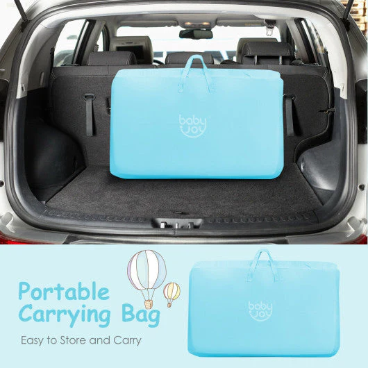Travel Portable Baby Bed Side Sleeper Bassinet Crib With Carrying Bag-Green - Image 22