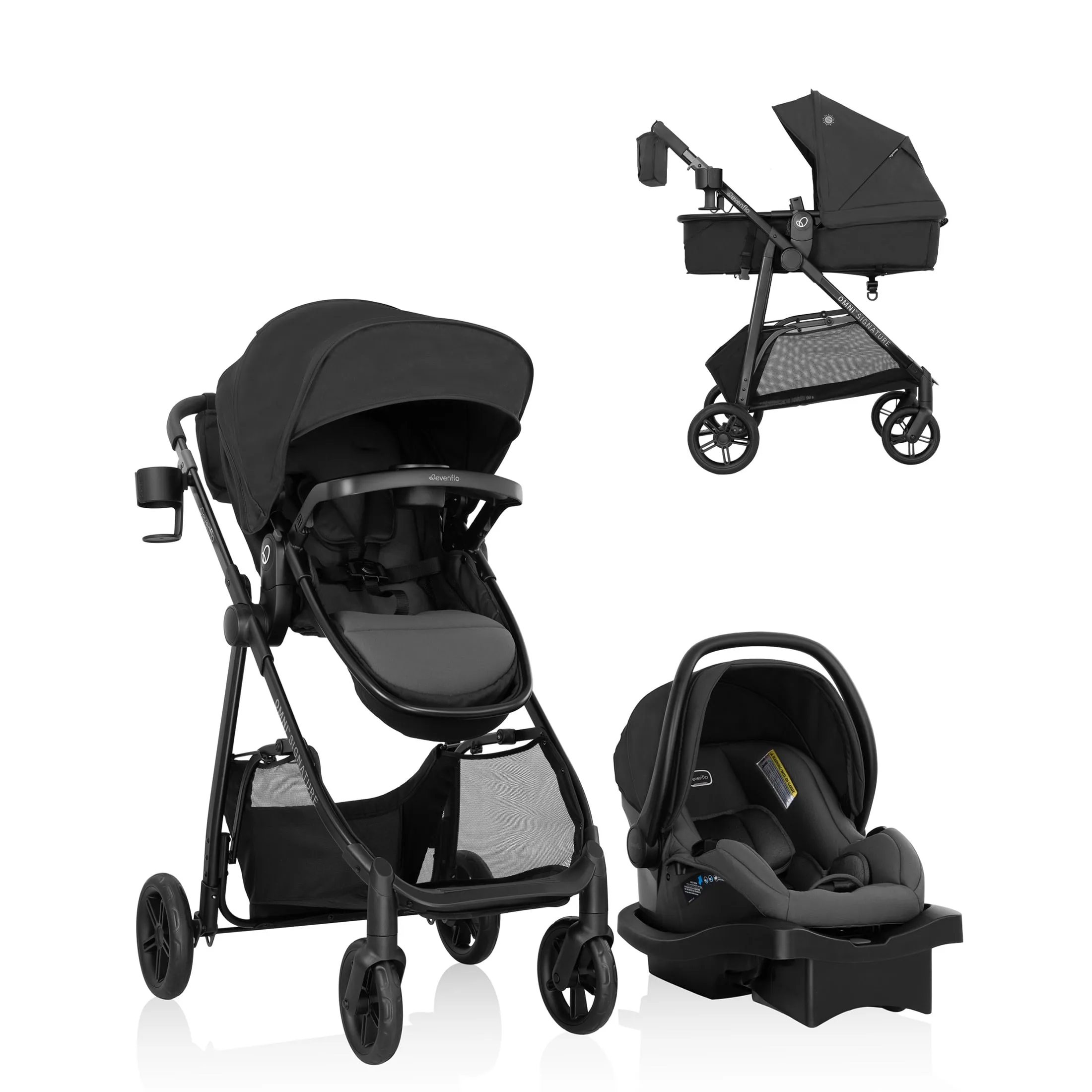 Travel System with LiteMax Infant Car Seat - Black - Image 4