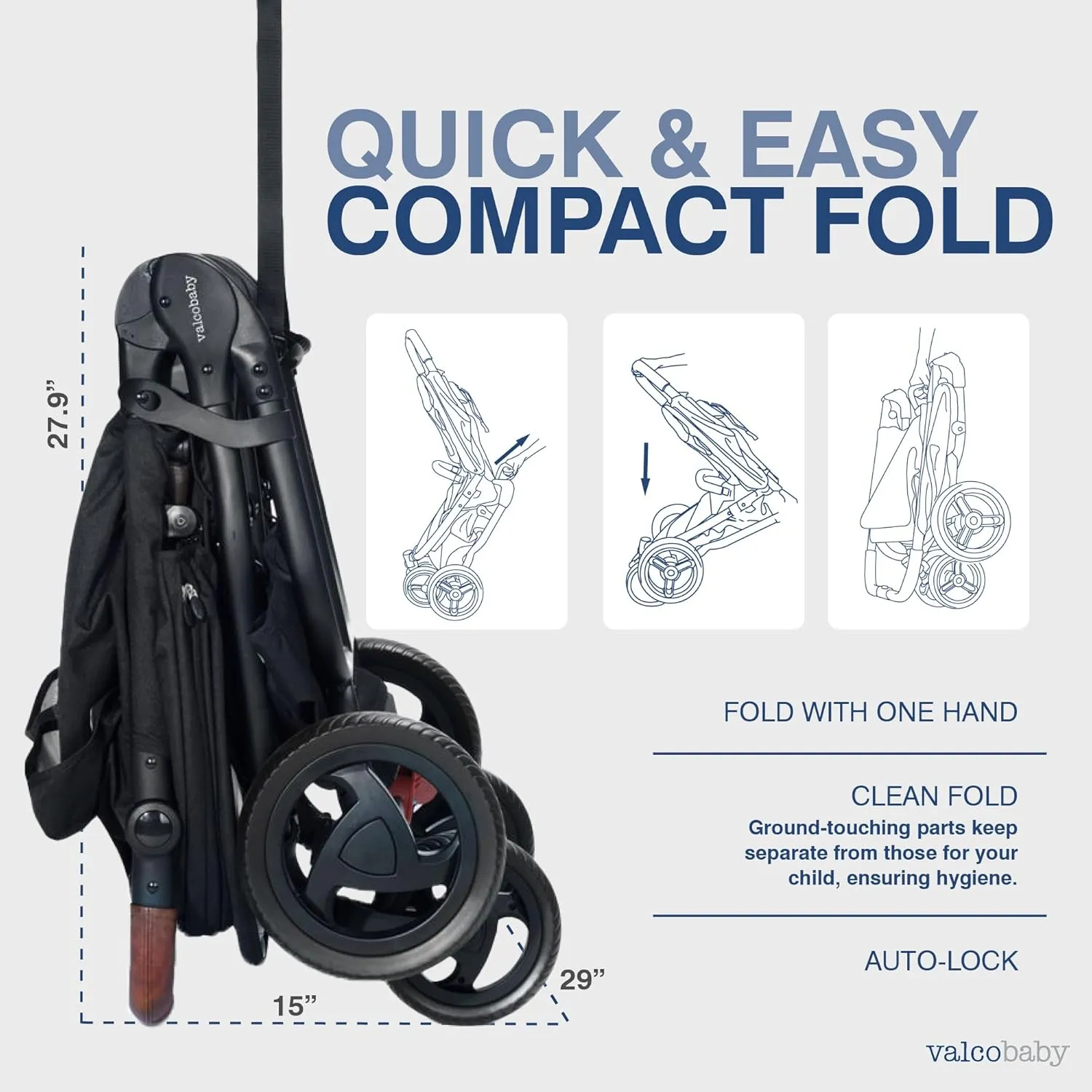 Trend Duo Double Stroller - Black - Image 3