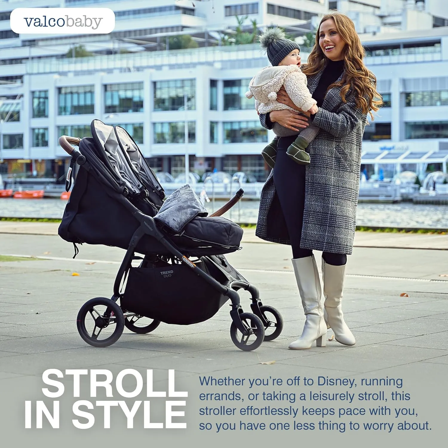 Trend Duo Double Stroller - Black - Image 5