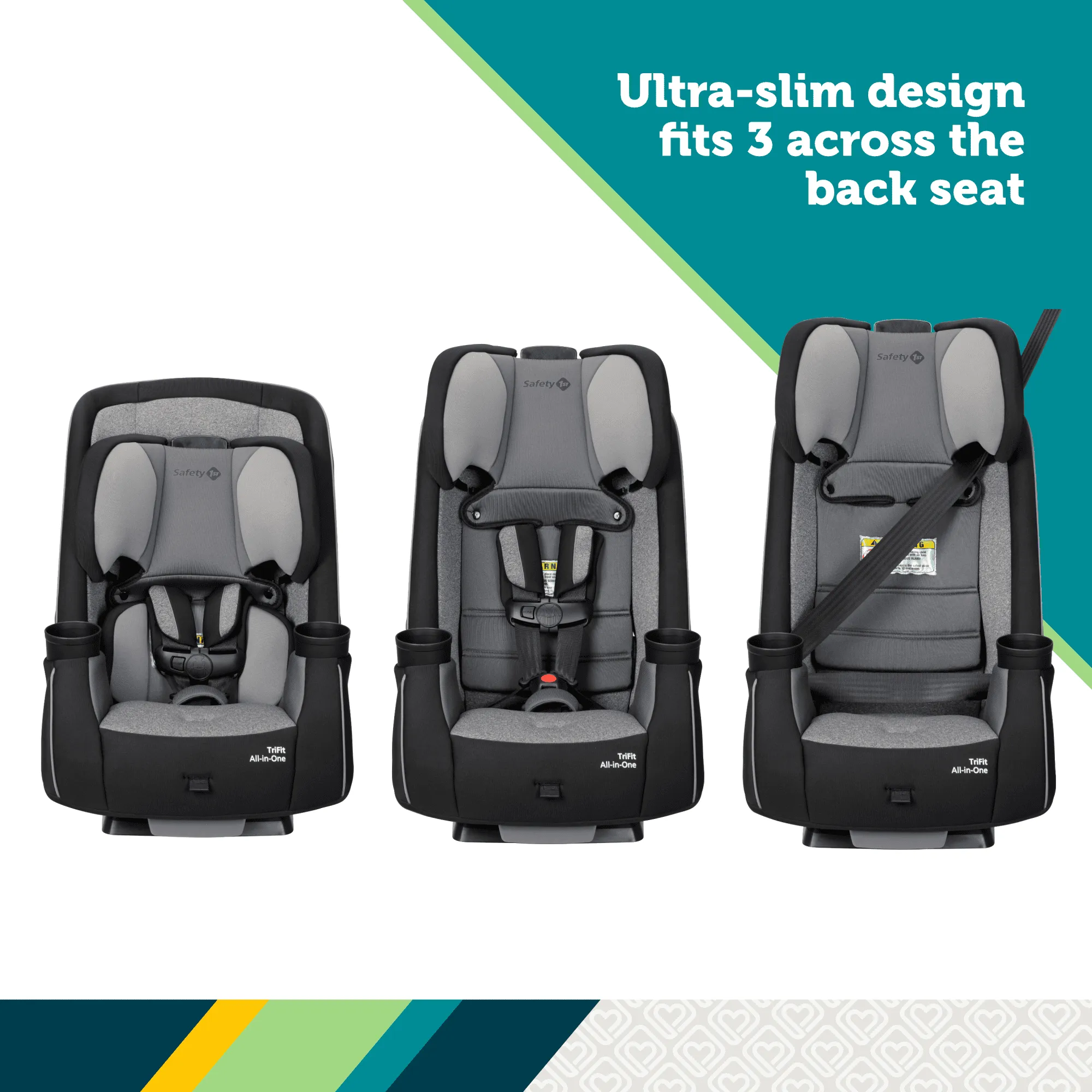 TriFit All-in-One Convertible Car Seat - Smokey Camo - Image 5