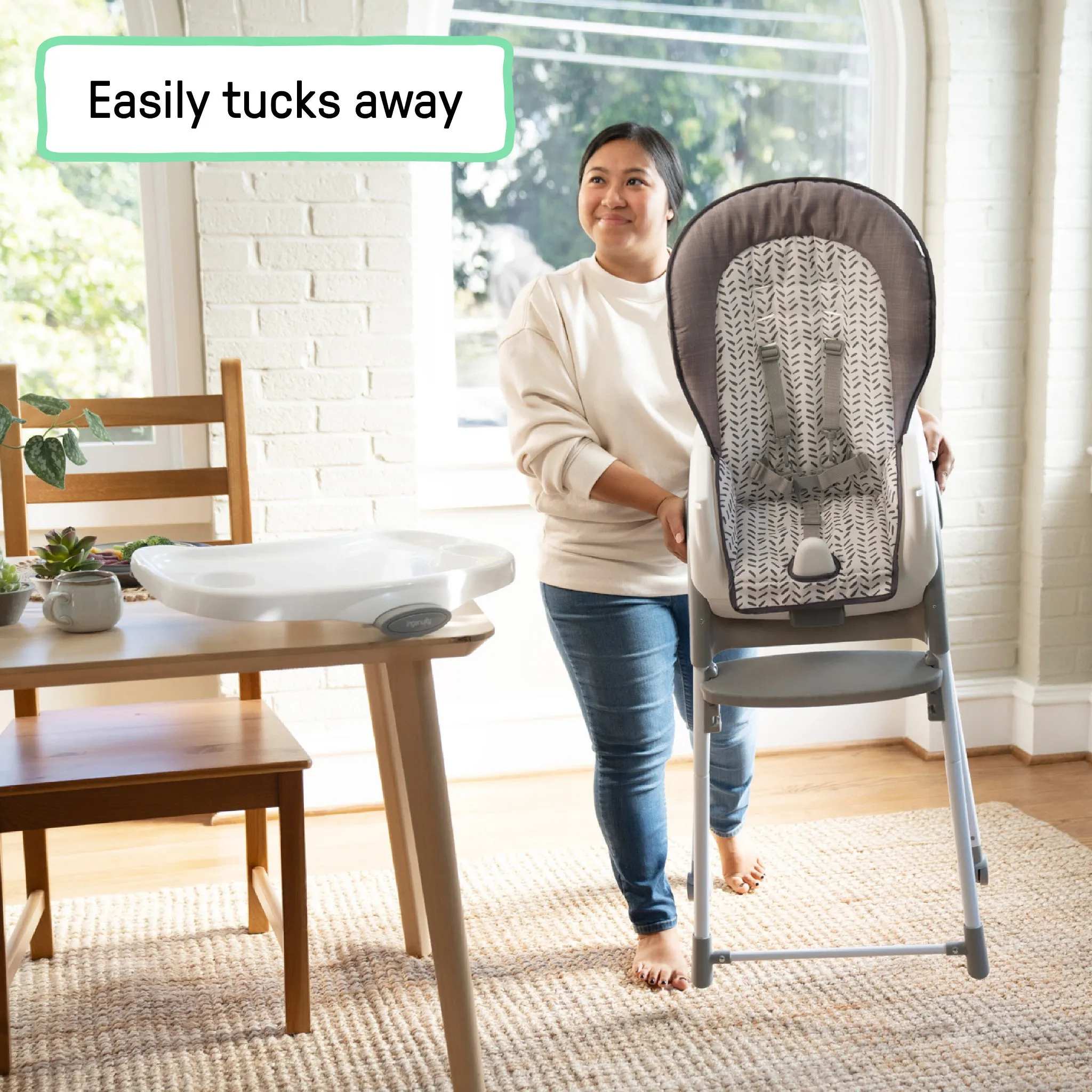 Trio Foldaway 6-in-1 Baby High Chair - Endless Blooms - Image 4