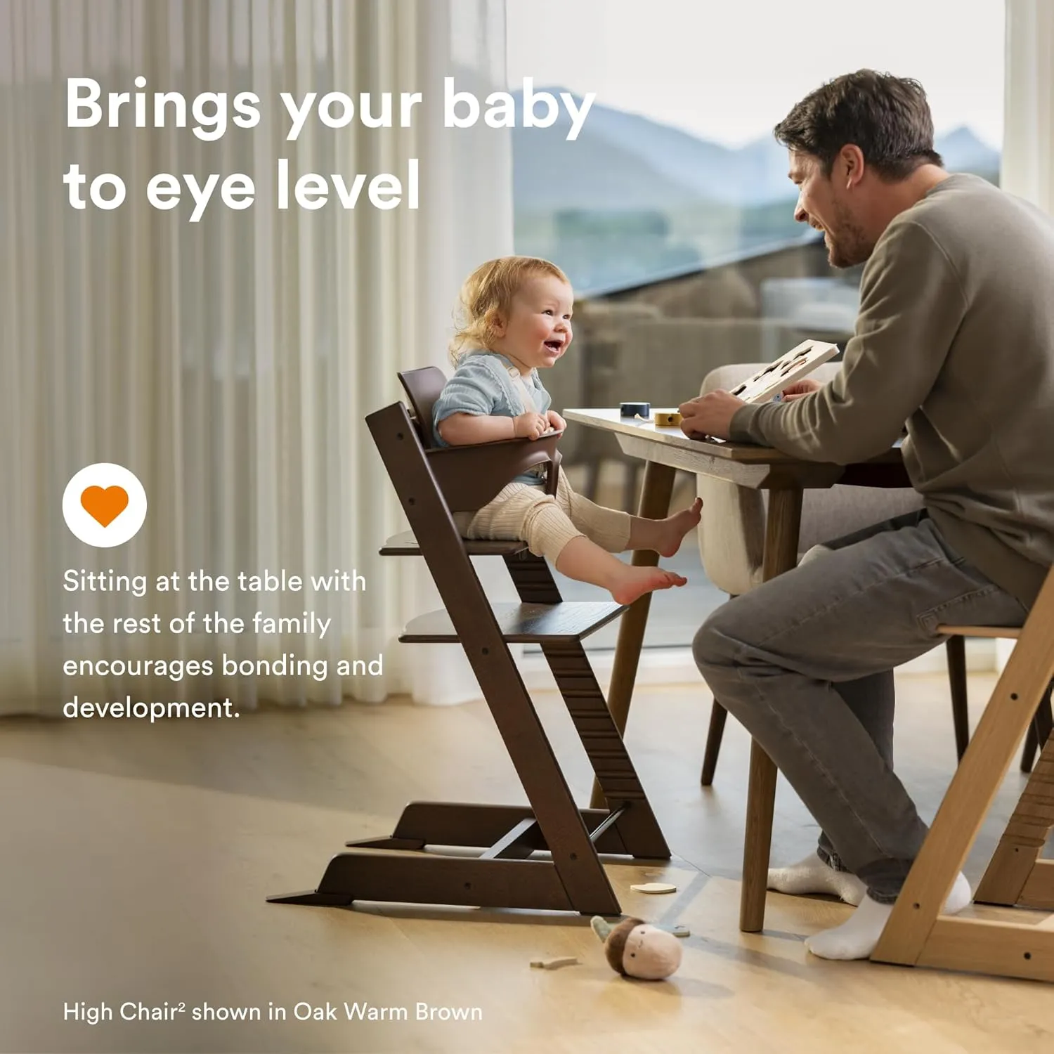 Tripp Trapp High Chair With Baby Set V2 - Oak Natural - Image 4