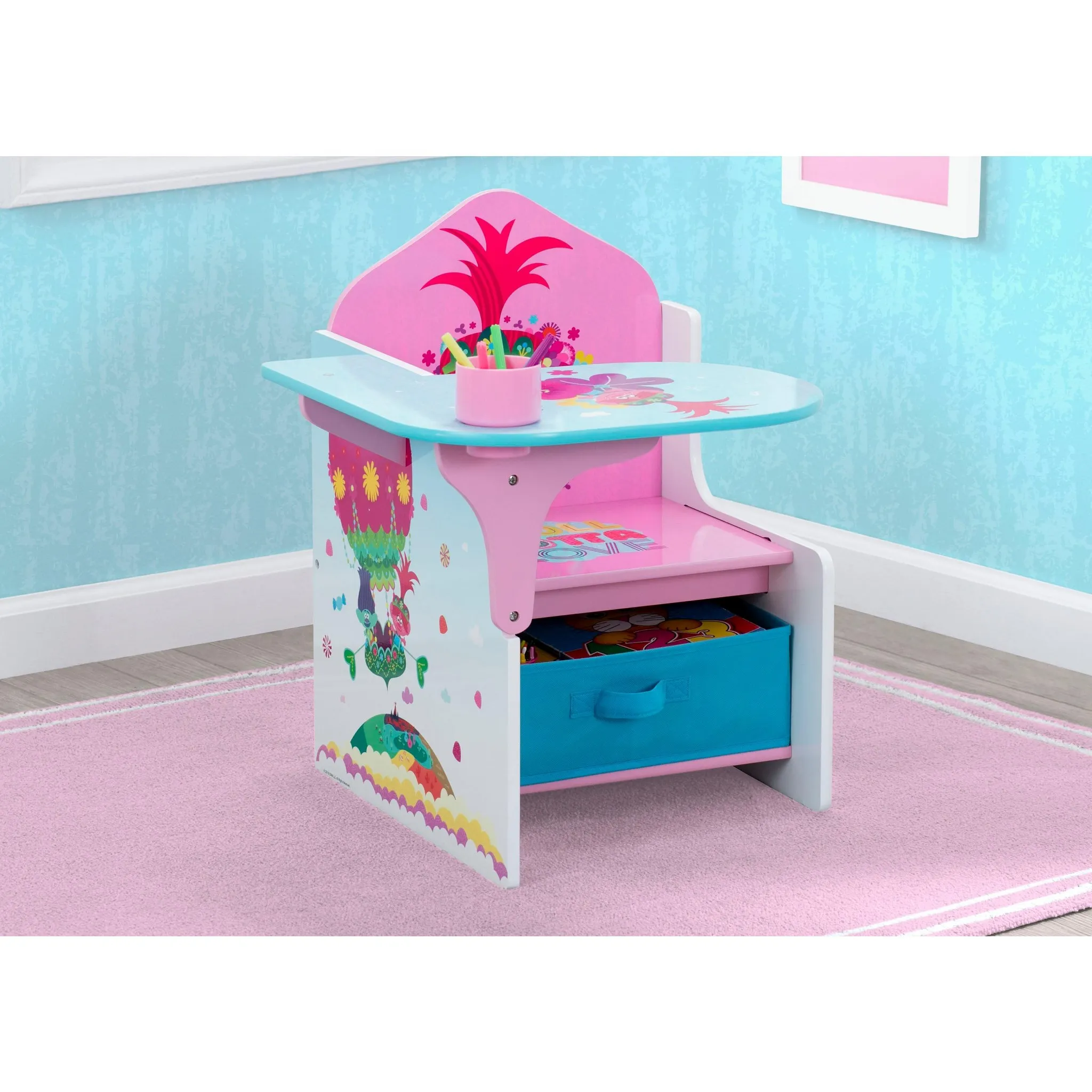 Trolls World Tour Chair Desk with Storage - Image 2