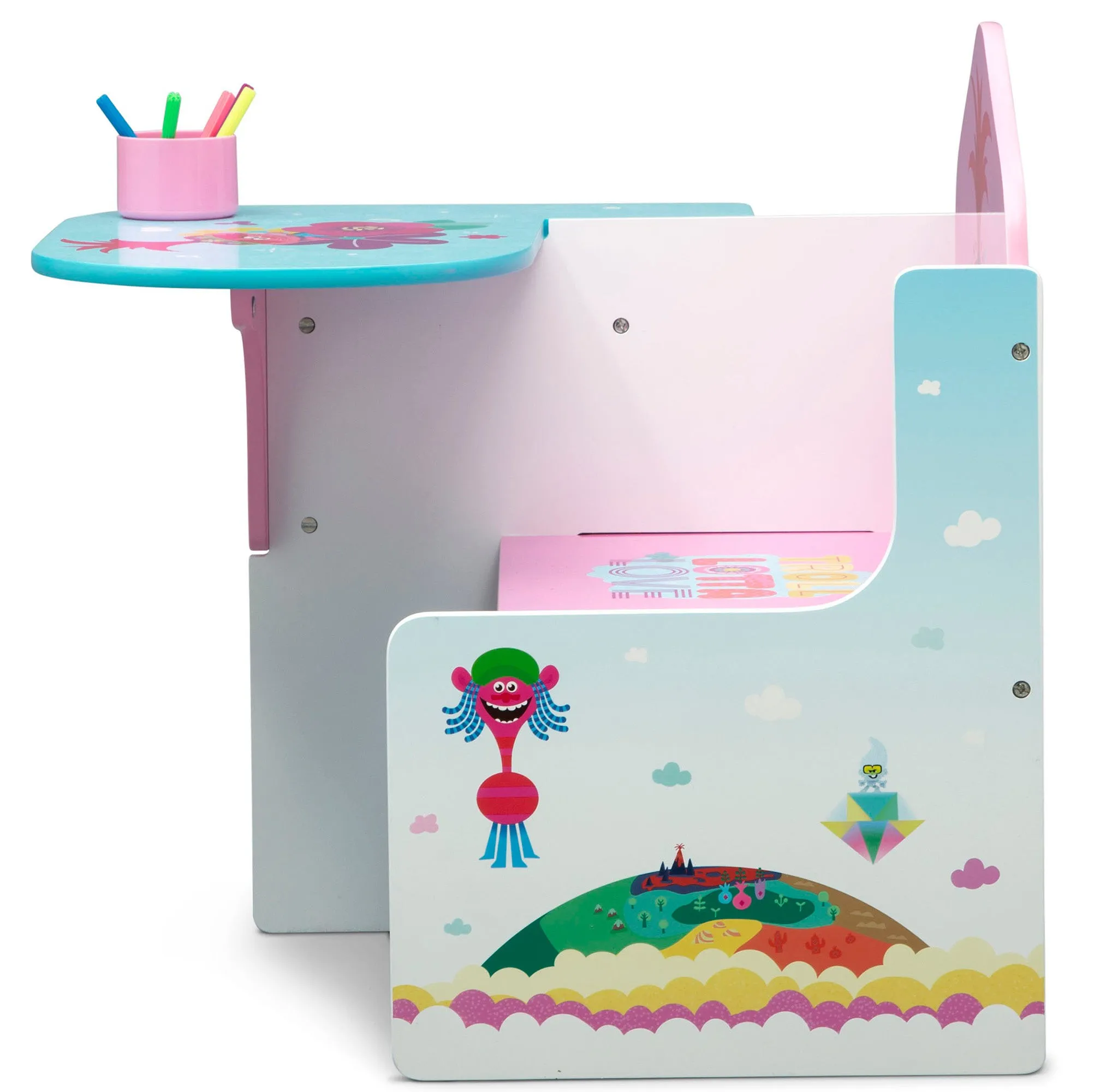 Trolls World Tour Chair Desk with Storage - Image 3