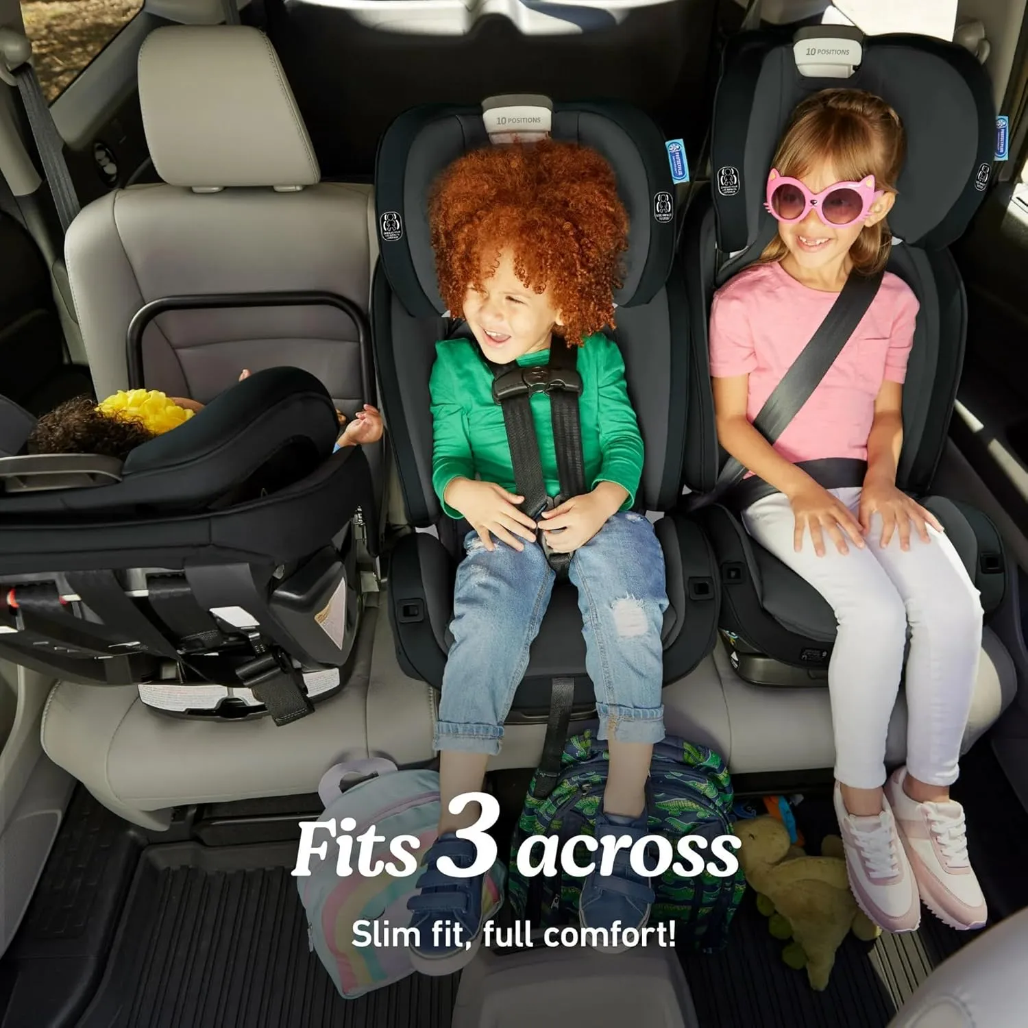 True3Fit LX 3-in-1 Slimfit Car Seat - Gotham - Image 7