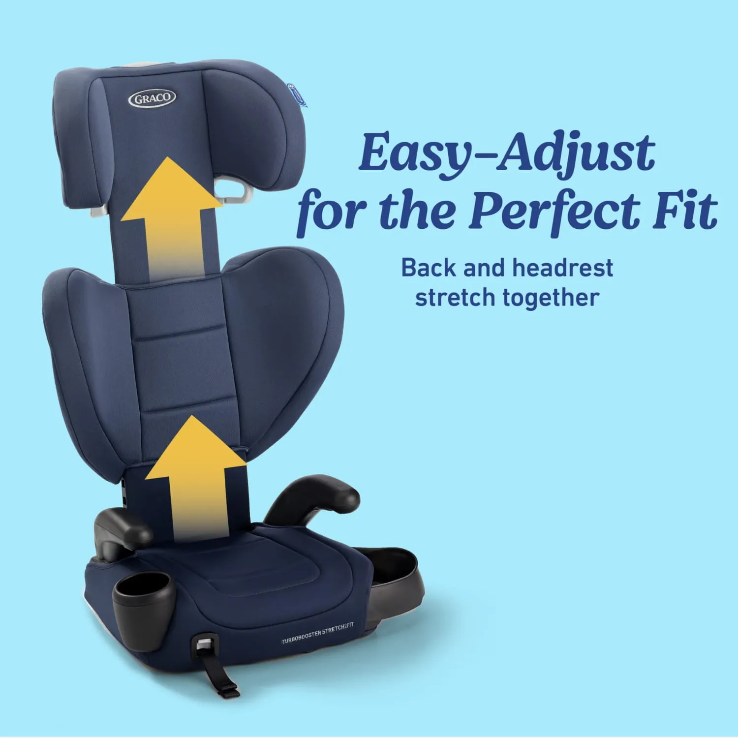 TurboBooster Stretch2Fit Booster Car Seat - Mariner - Image 4