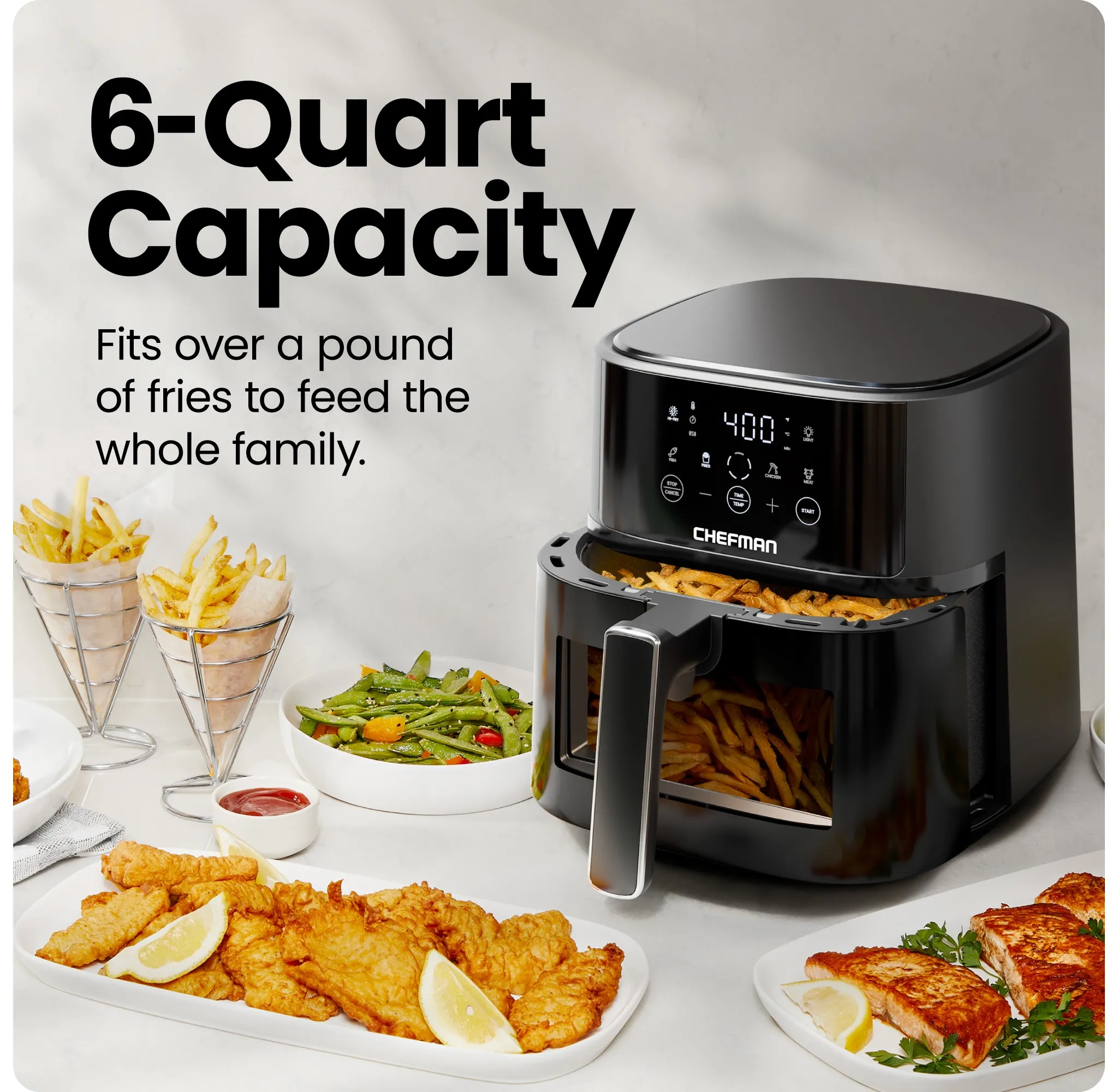 TurboFry Touch 6-Qt Easy-View Air Fryer - Image 4