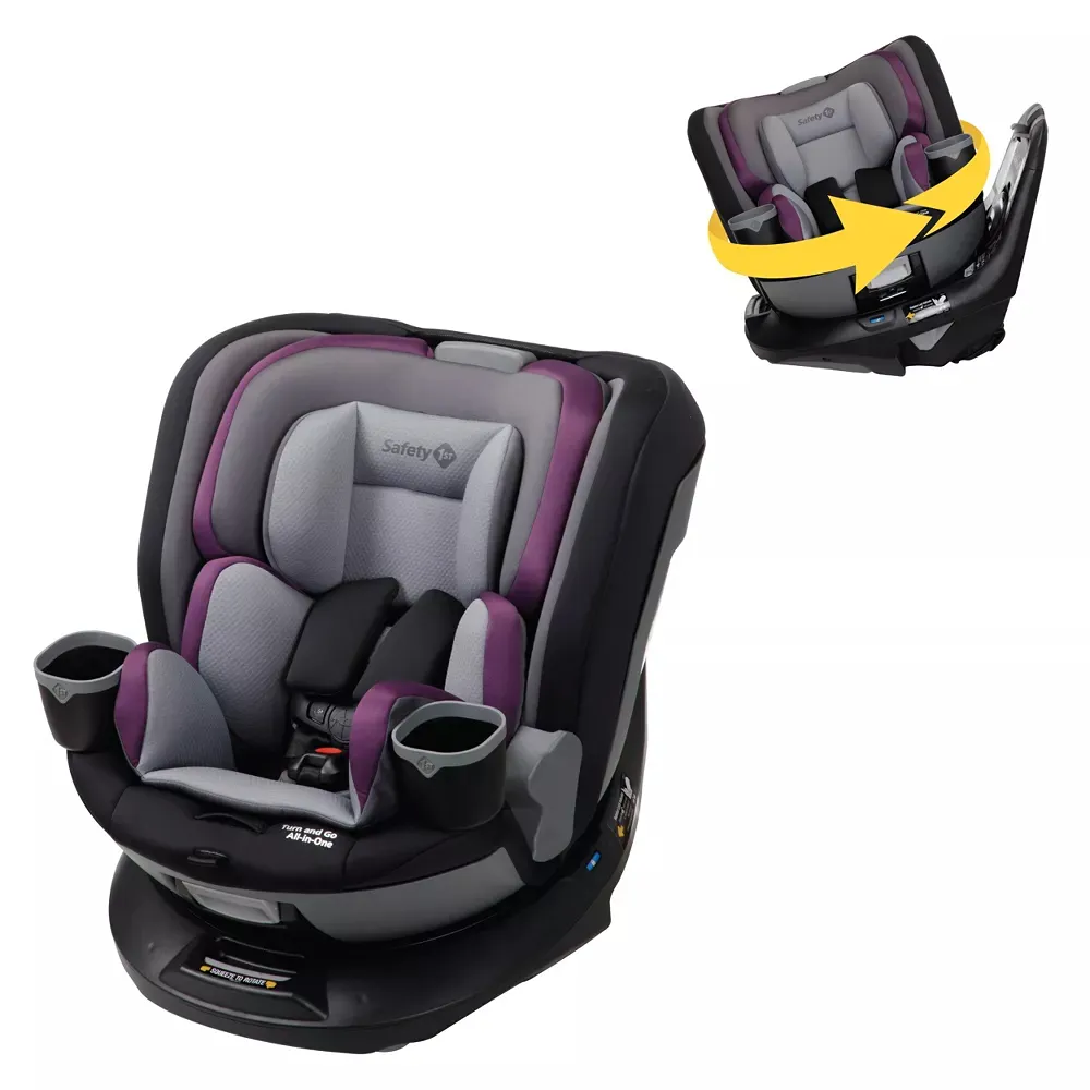 Turn and Go 360 Rotating All-in-One Convertible Car Seat - Boysenberry