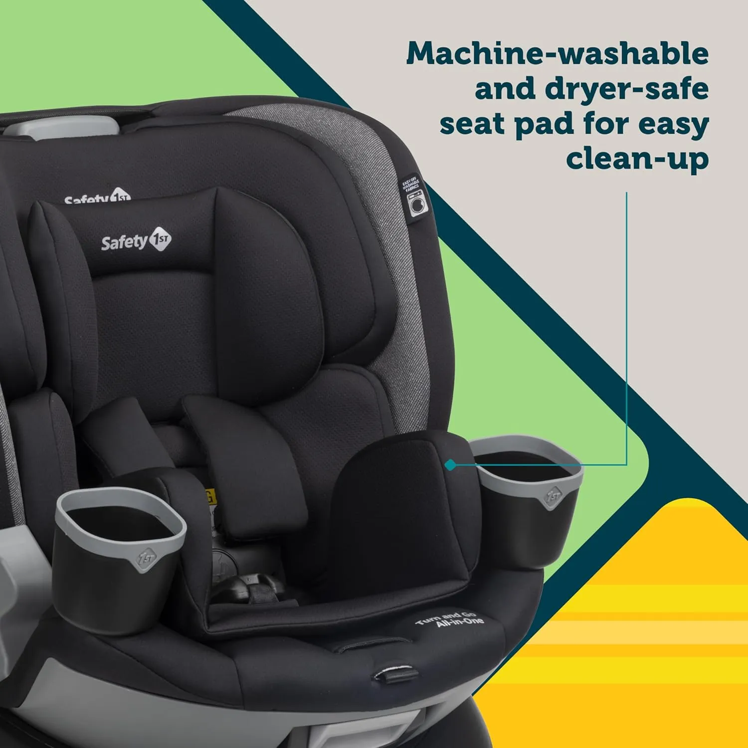 Turn and Go 360° ST Rotating All-in-One Convertible Car Seat - Skyline - Image 5