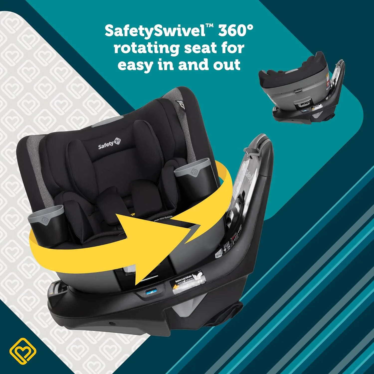 Turn and Go 360° ST Rotating All-in-One Convertible Car Seat - Skyline - Image 2