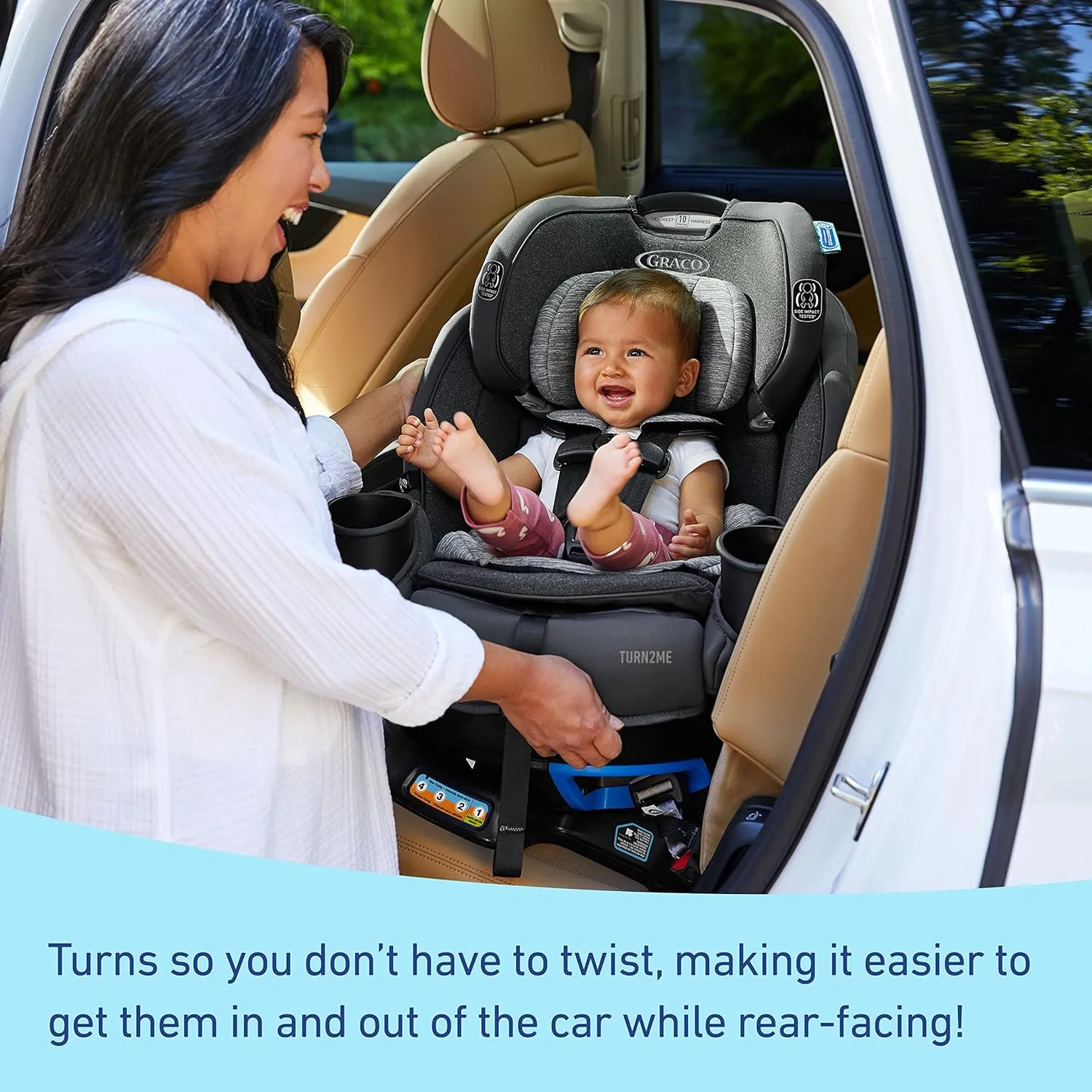 Turn2Me 3-in-1 Convertible Car Seat - London Purple - Image 4