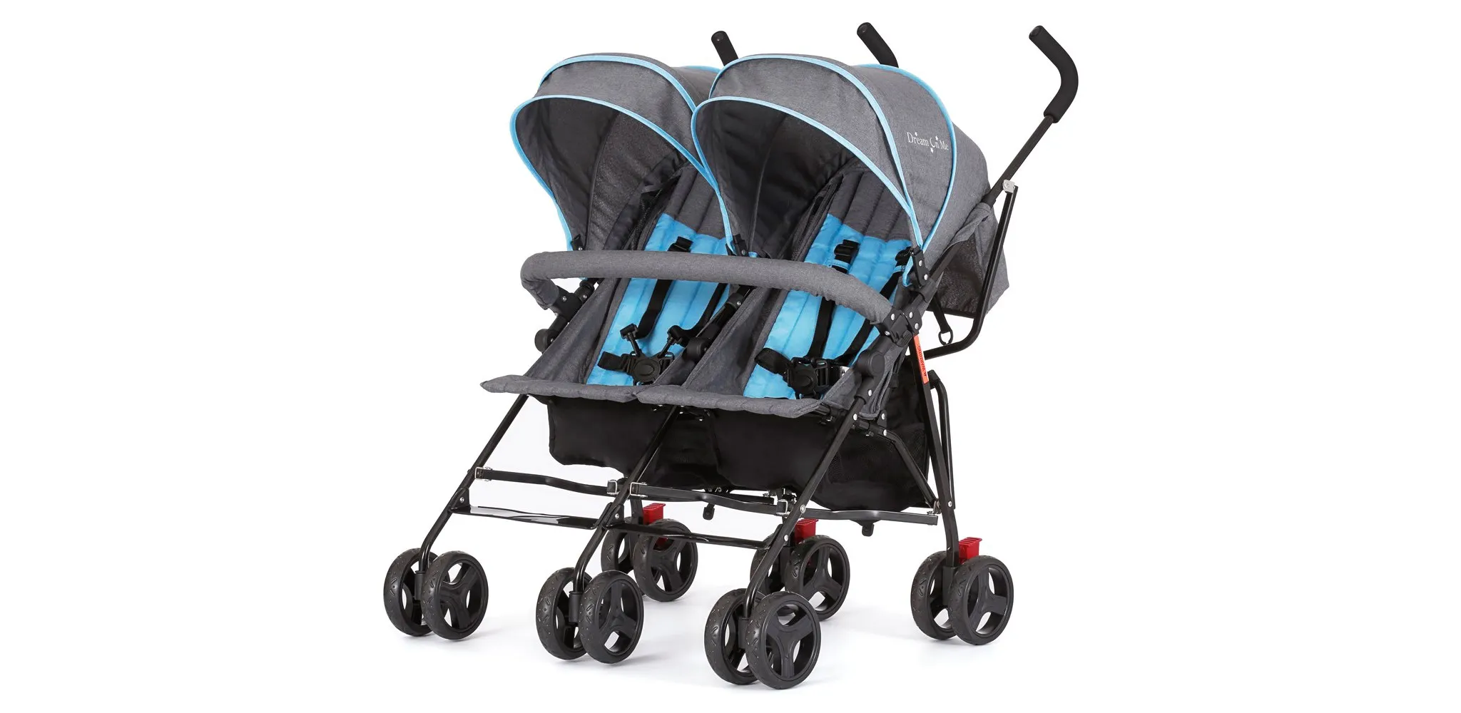 Twin Umbrella Stroller - Blue - Image 4